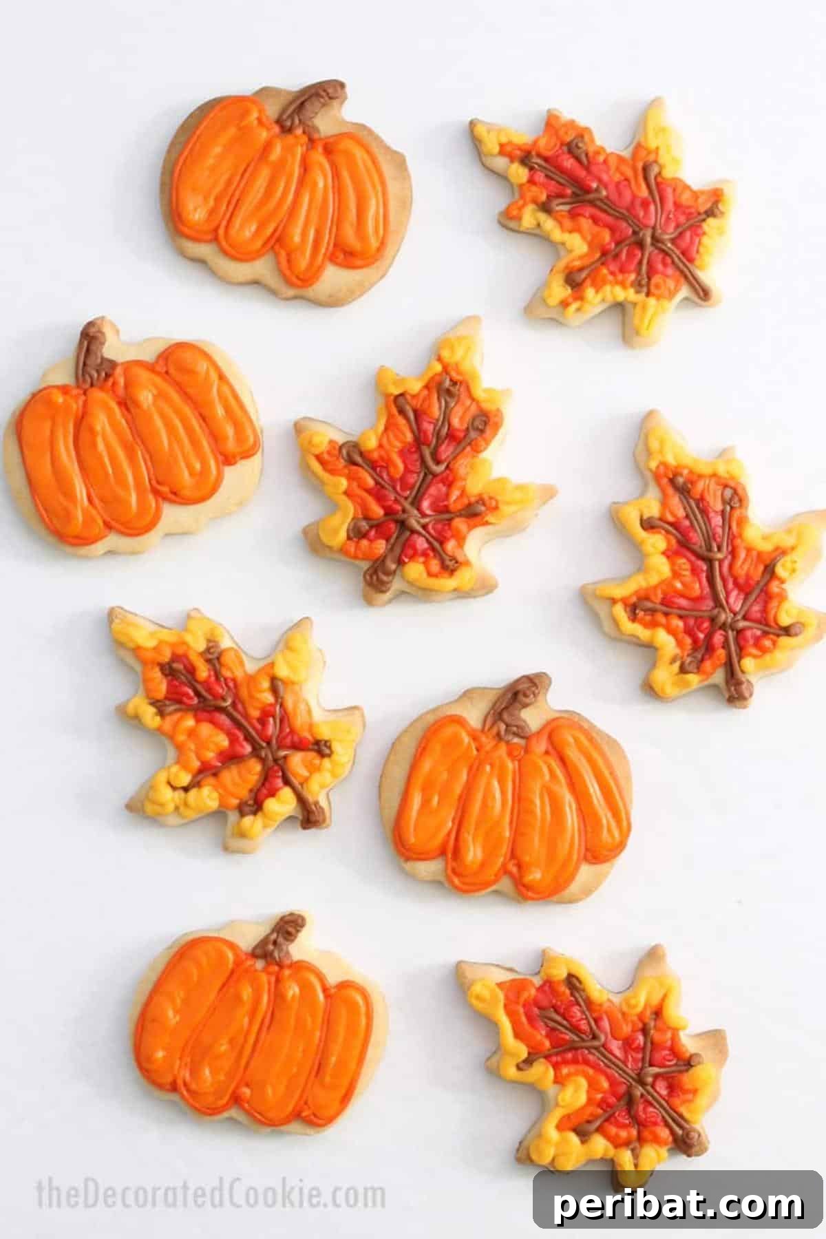 Homemade Fall Cookie Decorating Adventures 11 Pumpkin and Leaf Fall Cookies