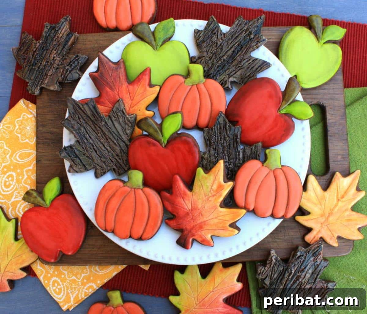 Homemade Fall Cookie Decorating Adventures 19 Decorated Textured Fall Cookies