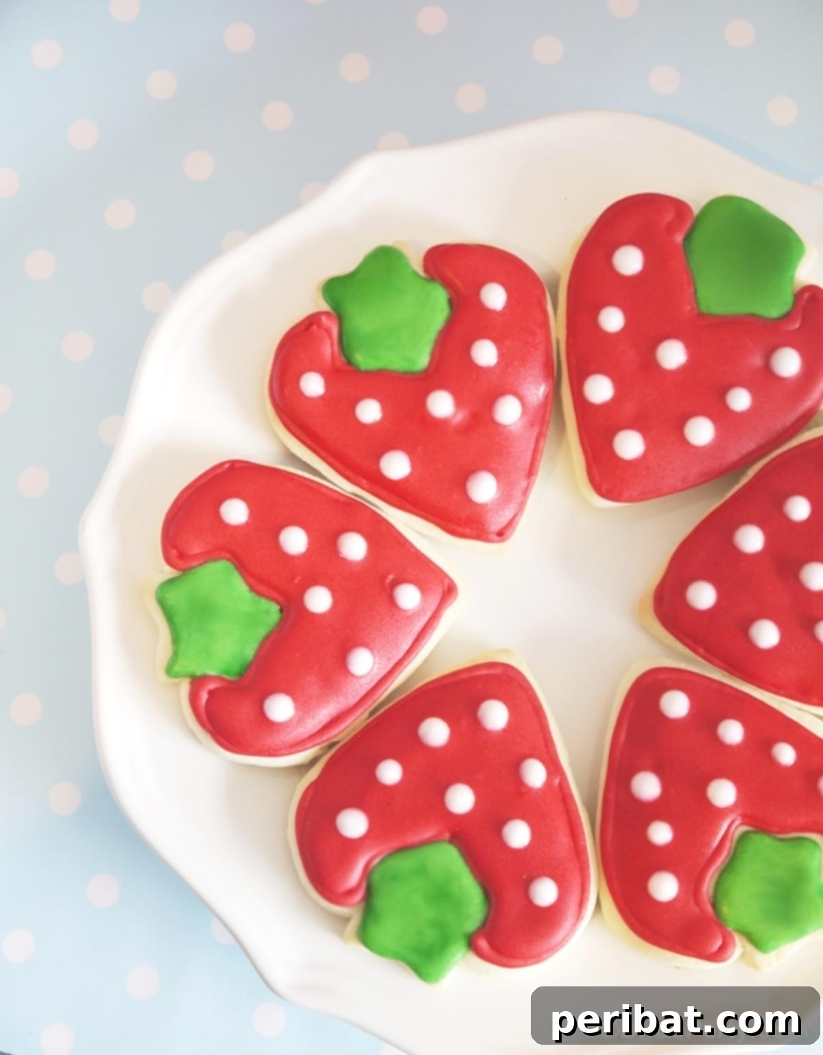 Homemade Fall Cookie Decorating Adventures 23 DIY Strawberry Shaped Decorated Cookies
