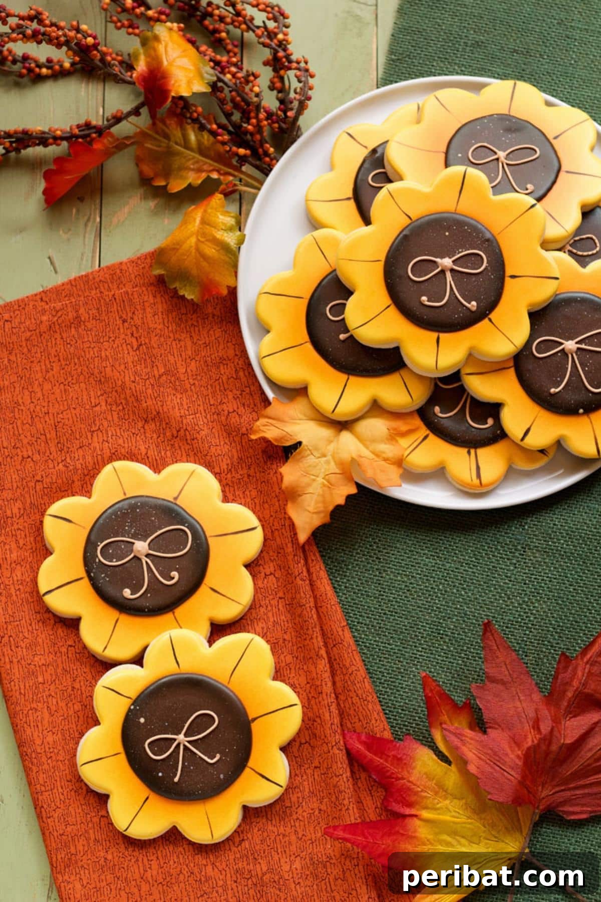 Homemade Fall Cookie Decorating Adventures 27 Easy Sunflower Cookies