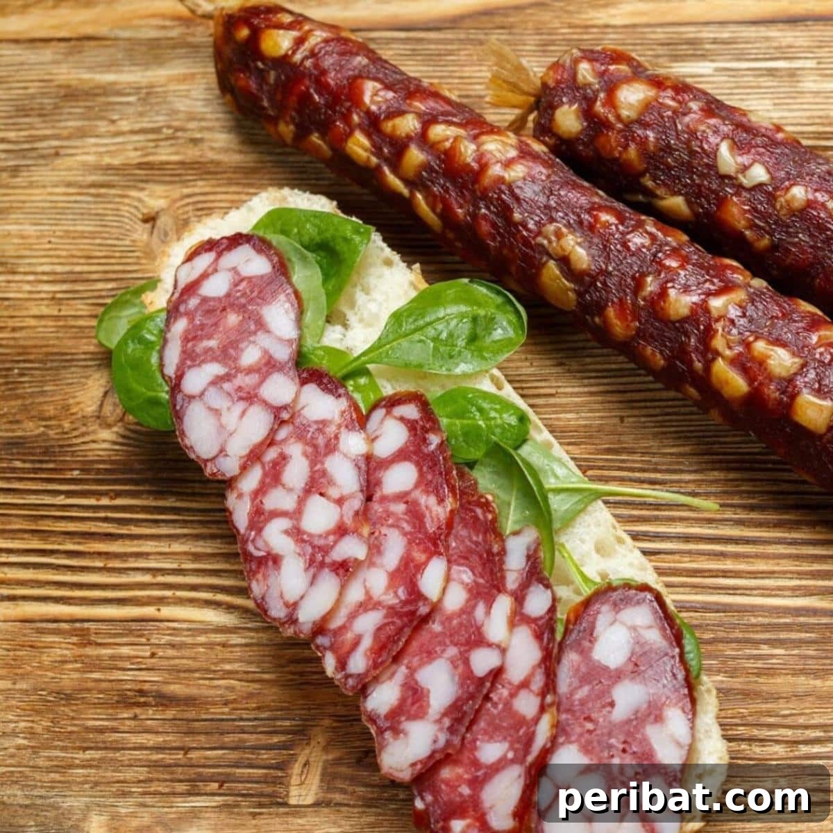Delicious homemade sausages.