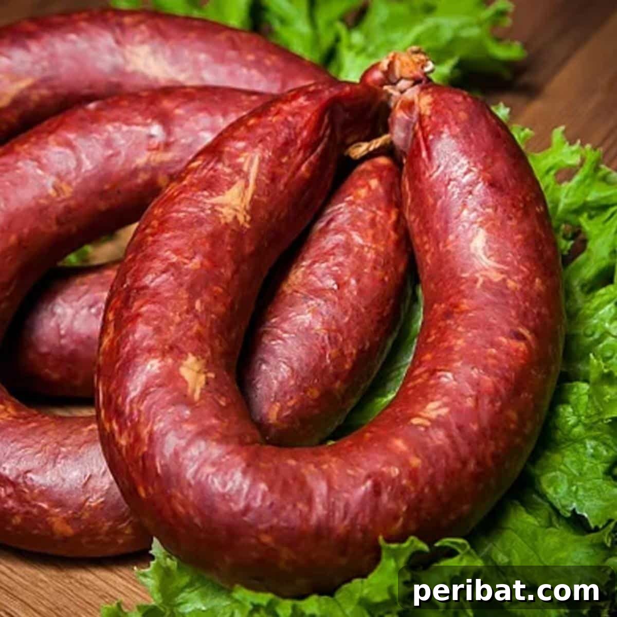 Homemade Krakowska Sausages.
