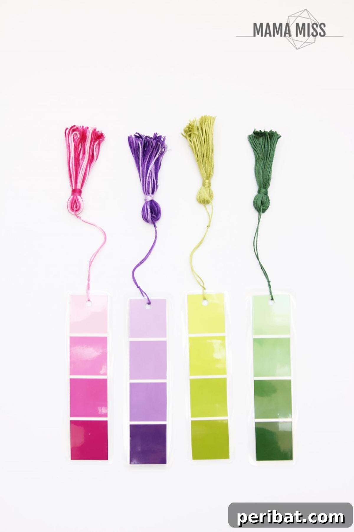 Creative Bookmark Crafts Made Simple 19 DIY: Paint Chip Bookmarks