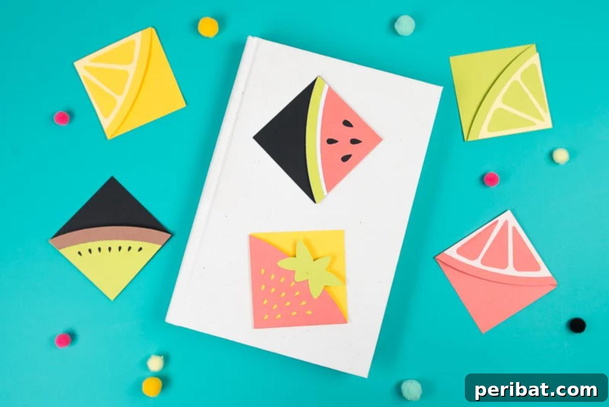 Creative Bookmark Crafts Made Simple 20 DIY Bookmarks: Fun With Fruit