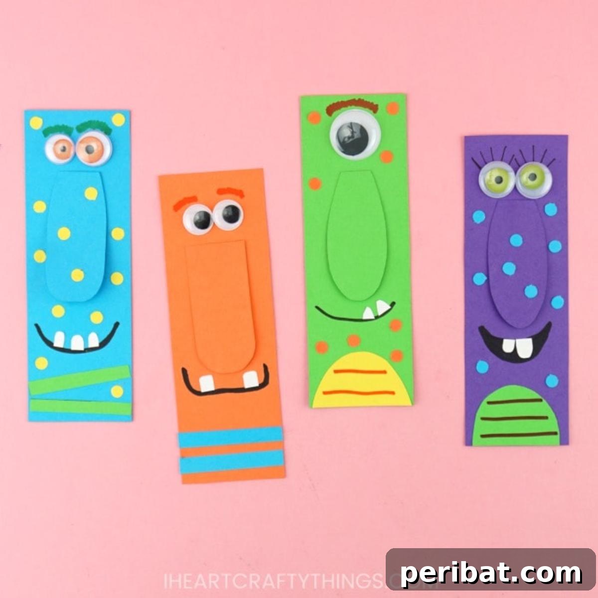 Creative Bookmark Crafts Made Simple 26 DIY Monster Bookmarks