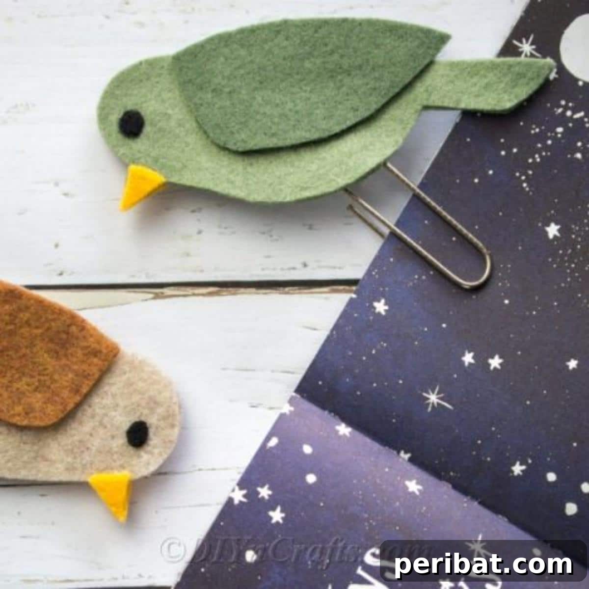 Creative Bookmark Crafts Made Simple 4 Easy DIY Felt Bird Paperclip Bookmark