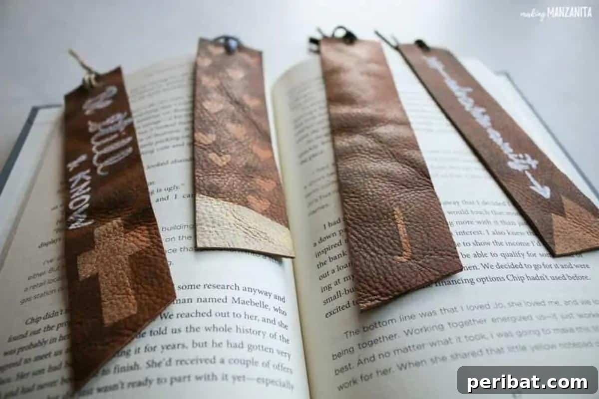 Creative Bookmark Crafts Made Simple 32 DIY Leather Bookmarks