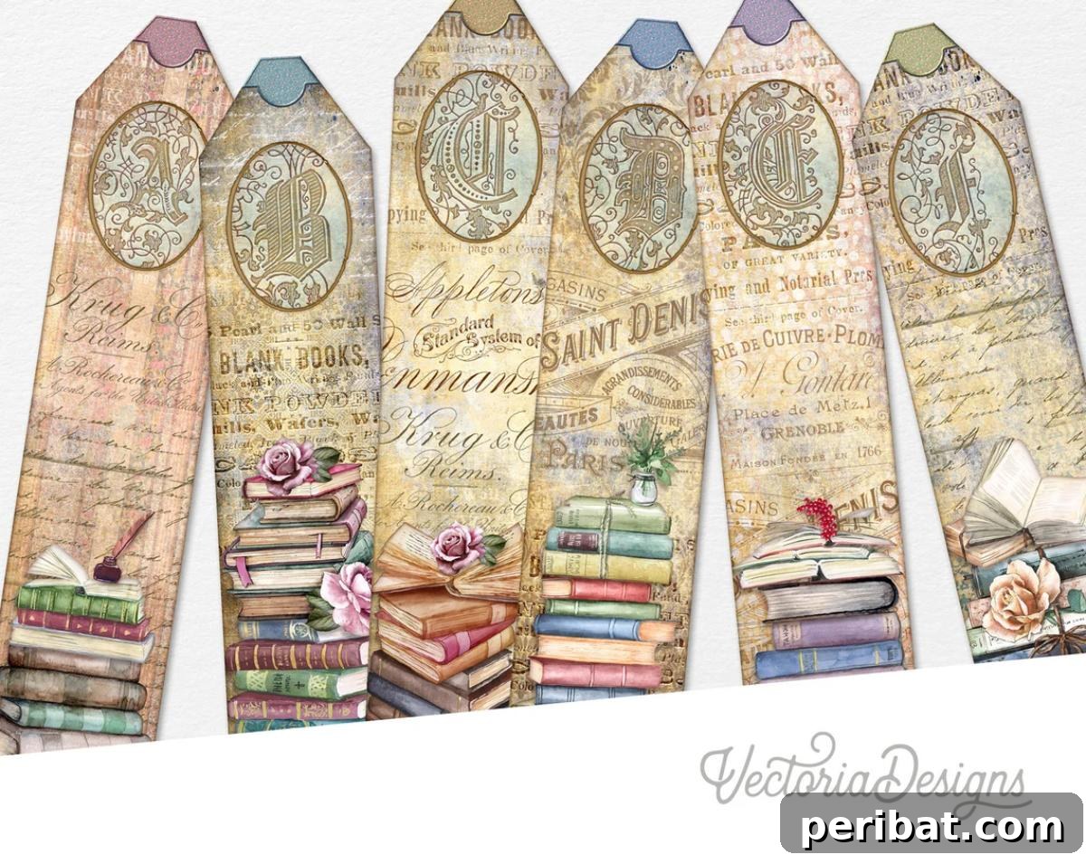 Creative Bookmark Crafts Made Simple 40 Printable Lovely Reader’s Bookmarks