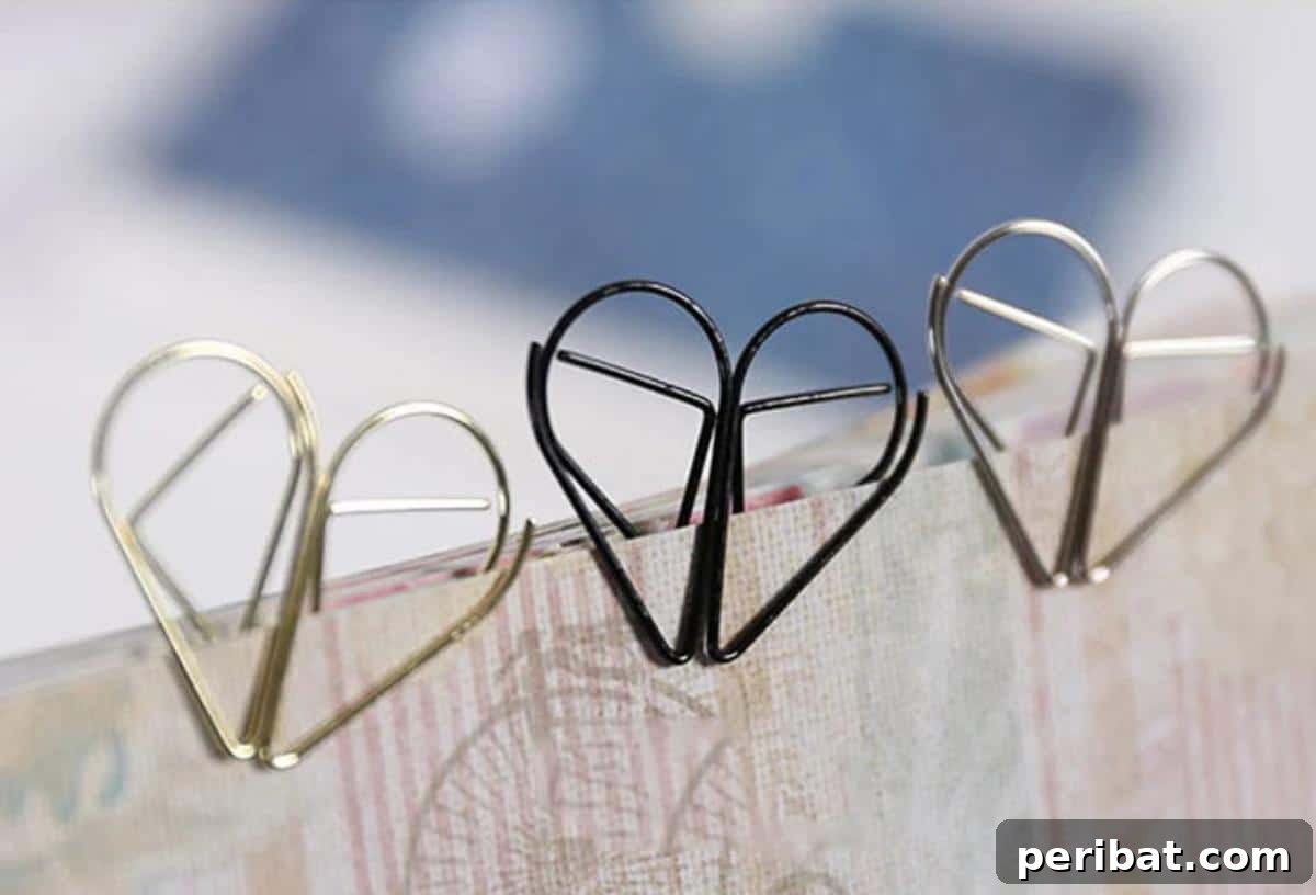 Creative Bookmark Crafts Made Simple 41 Black Paperclips for DIY Bookmarks