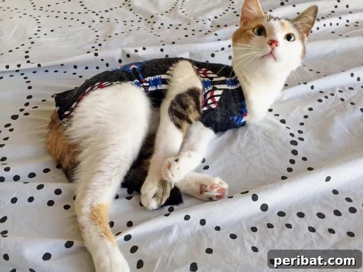 DIY E-Collar for Spayed Cats, emphasizing comfort during recovery.