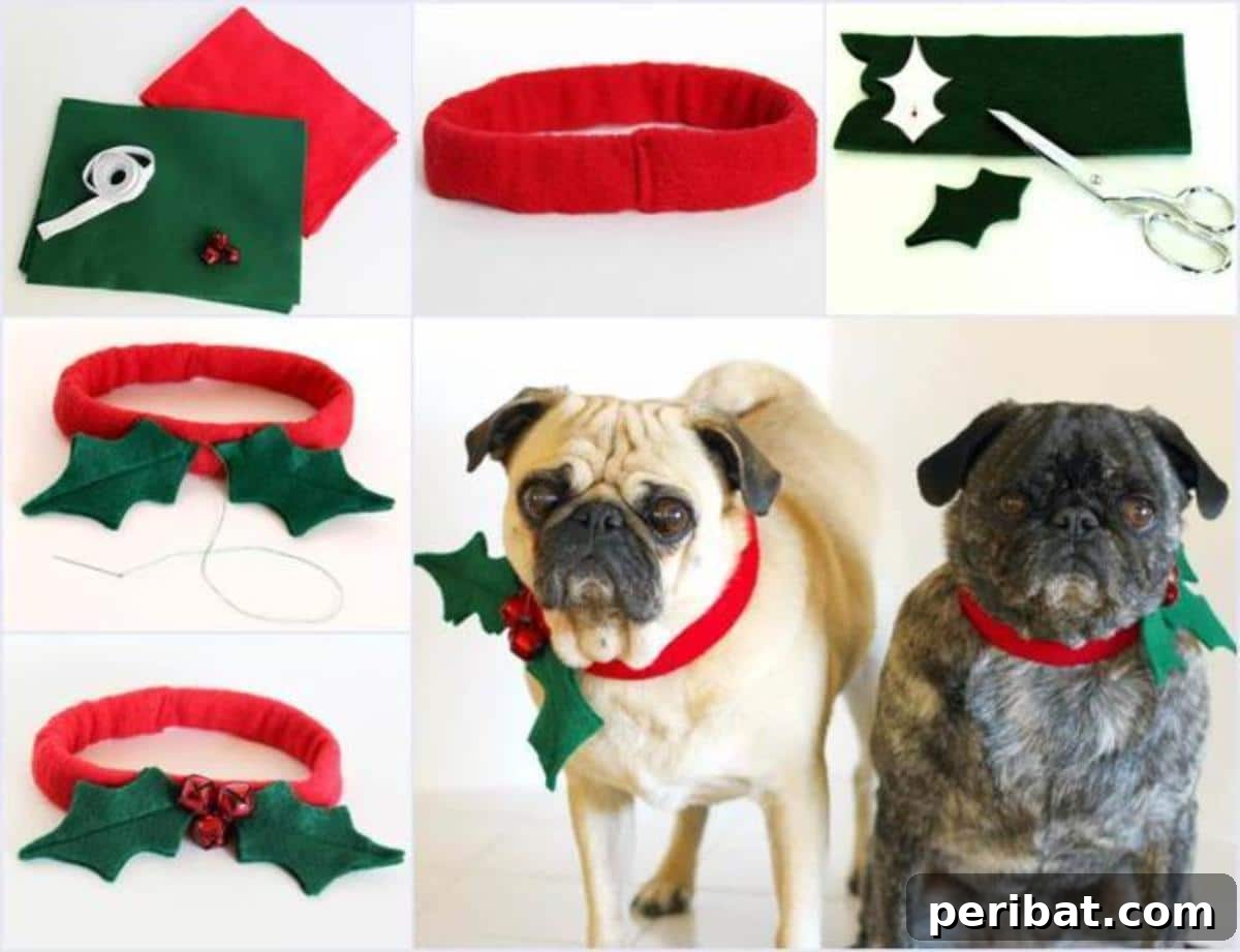 34 Creative Canine Collar Projects 28 DIY Christmas Dog Collar