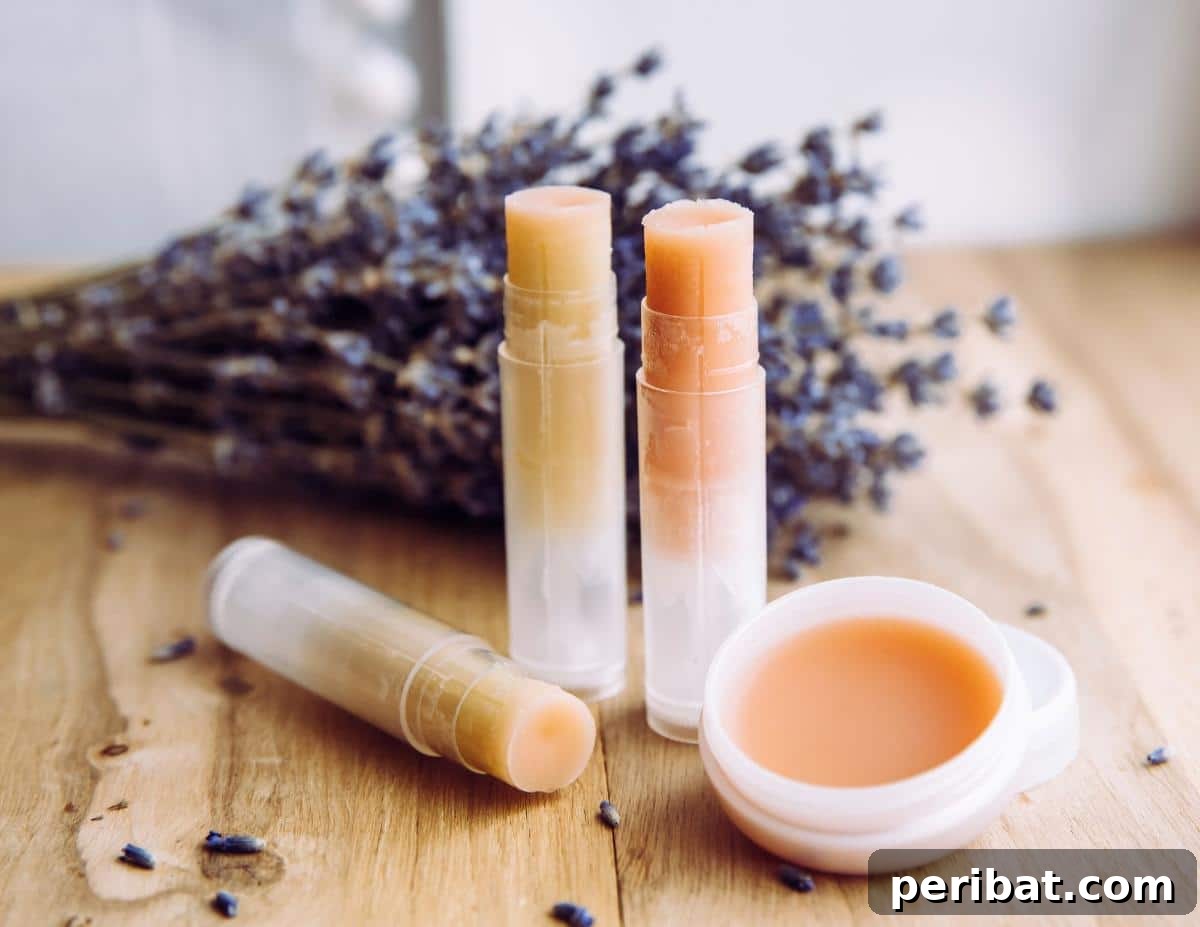 25 Homemade Lip Balm Recipes and Essential Supplies 15 DIY Nourishing Lip Balms With Cocoa Butter and Vitamin E: A reviving indulgence for extreme hydration and curing effects.