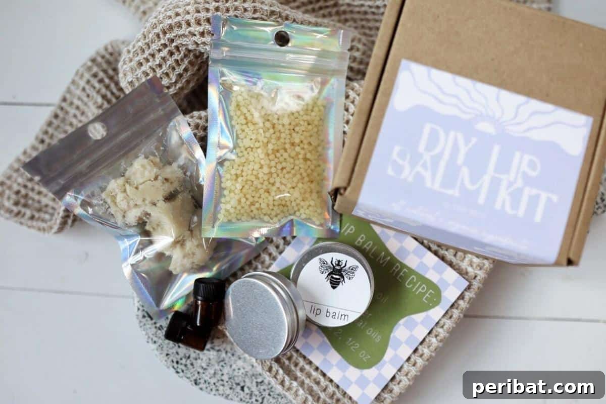 25 Homemade Lip Balm Recipes and Essential Supplies 23 DIY Natural and Organic Balm Kit: Go green with your beauty routine, creating gentle and eco-friendly products.