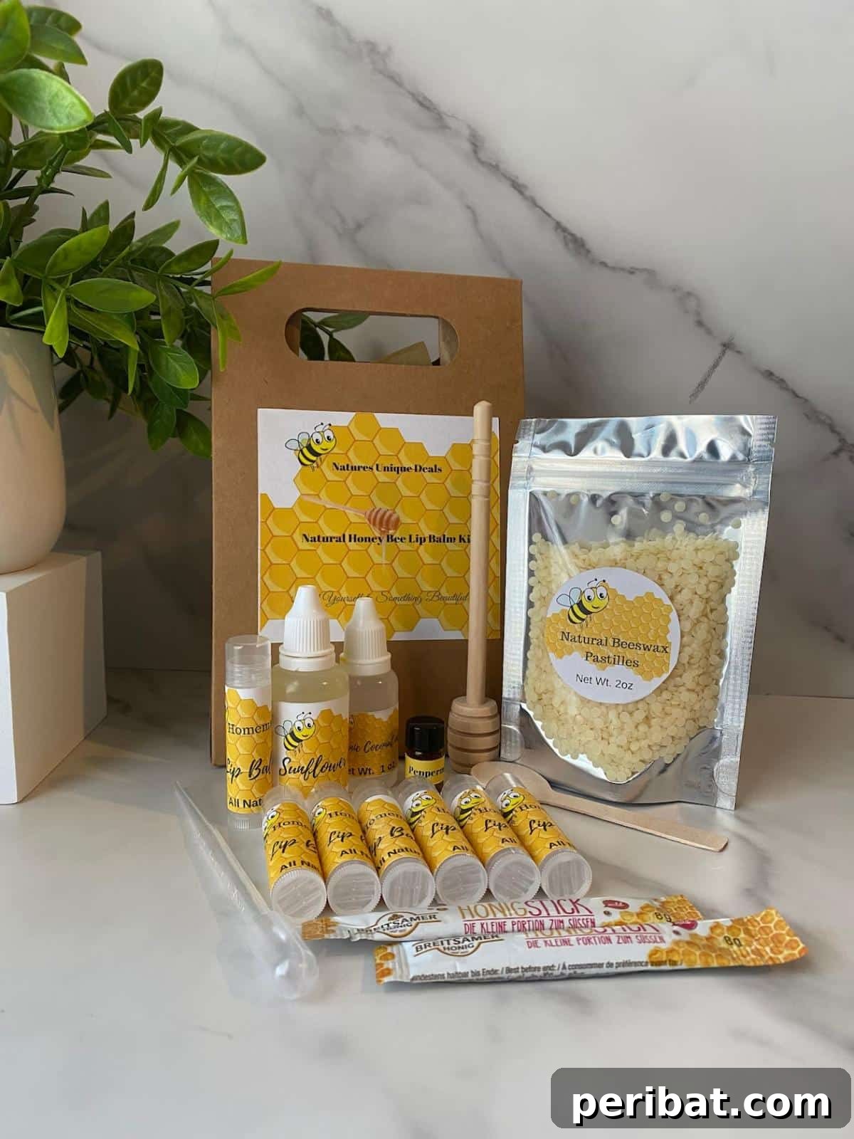 25 Homemade Lip Balm Recipes and Essential Supplies 24 DIY Natural Honey Lip Balm Kit: Craft a mild, moisturizing ointment with the goodness of honey.