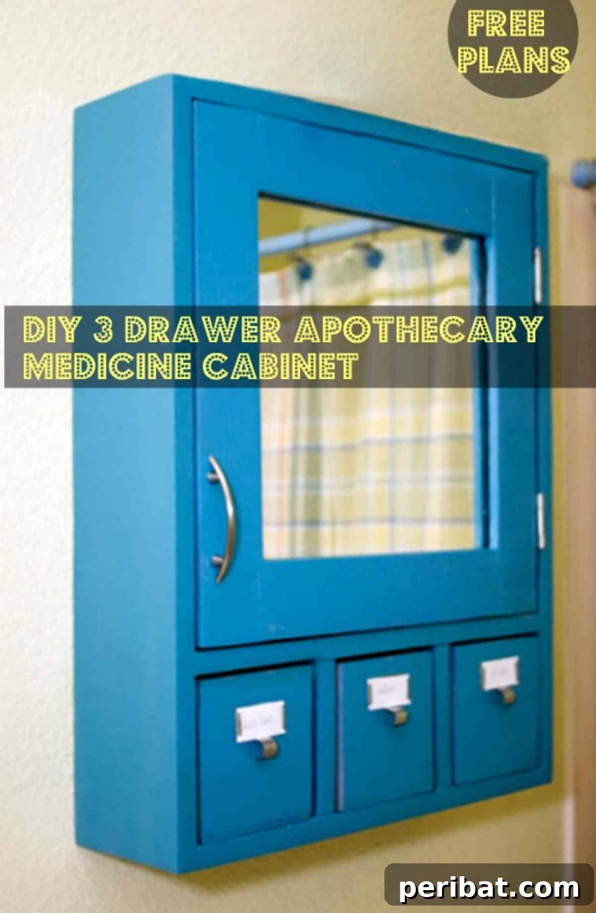 30 Clever DIY Medicine Cabinet Solutions 13 DIY 3-Drawer Medicine Cabinet Plans for Customized Storage