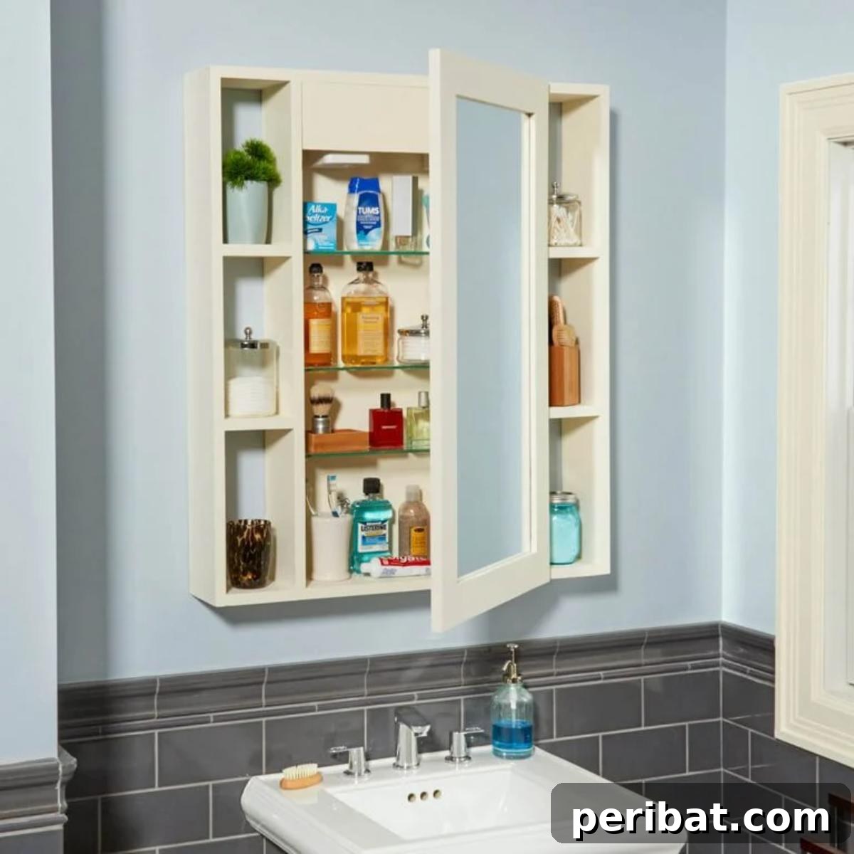 30 Clever DIY Medicine Cabinet Solutions 16 DIY Medicine Cabinet with a Hidden Compartment for Security