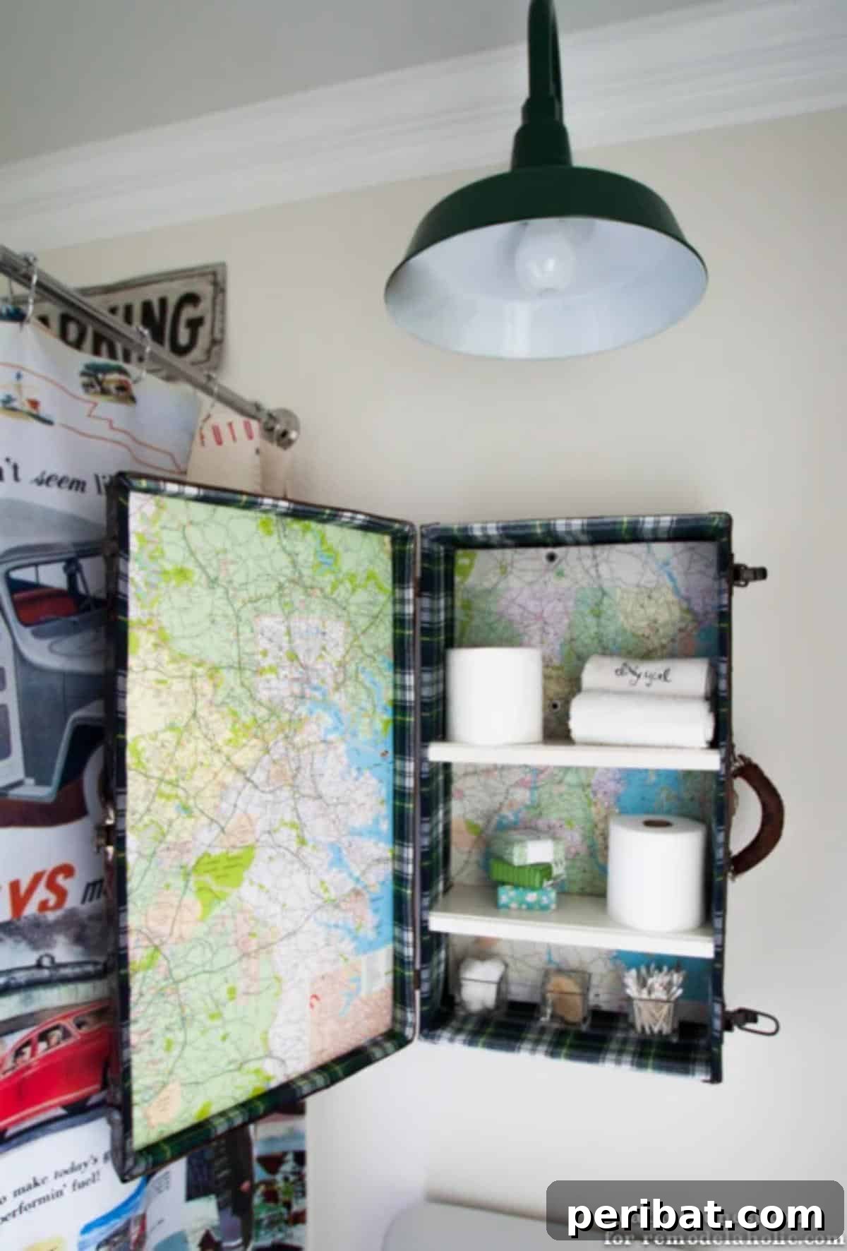 30 Clever DIY Medicine Cabinet Solutions 17 DIY Medicine Cabinet from a Vintage Suitcase for Unique Decor