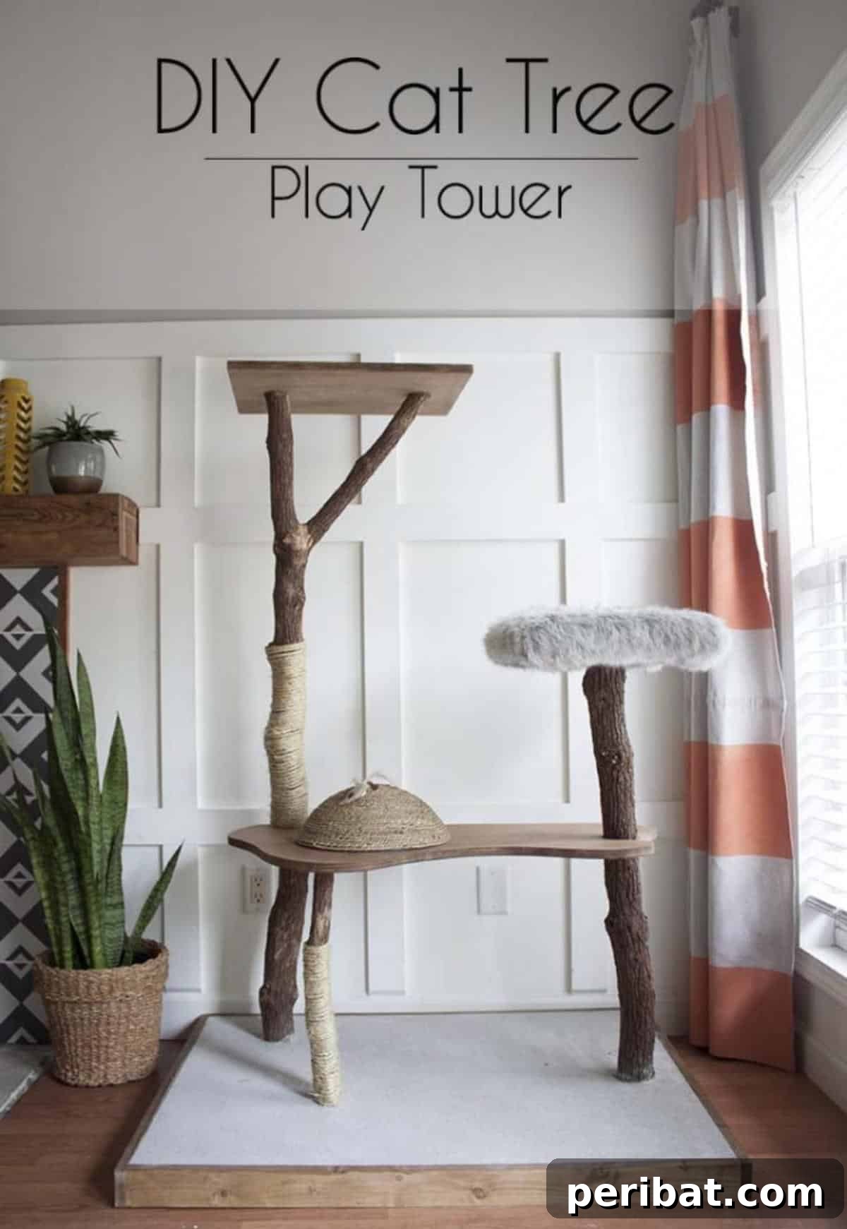 Feline Fun Zones 20 Easy DIY Builds 8 DIY Cat Tree Play Tower