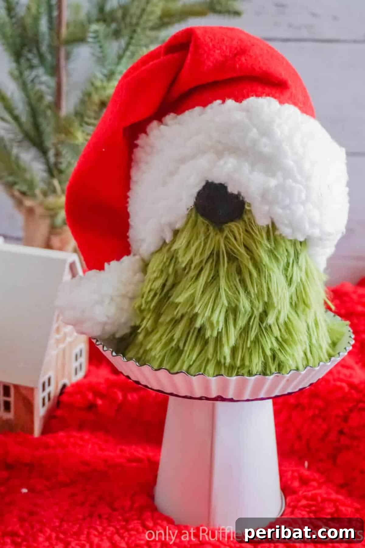 46 Cozy DIY Winter Gnome Crafts 16 DIY grinch gnome.