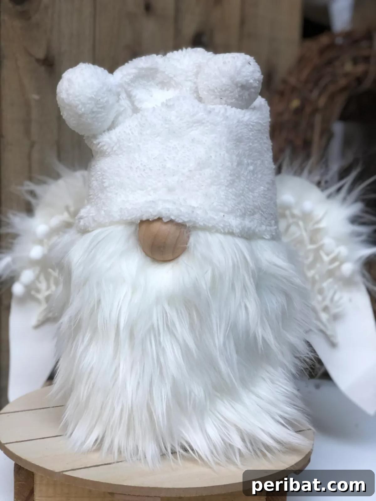 46 Cozy DIY Winter Gnome Crafts 17 DIY Snow White Angel Gnome