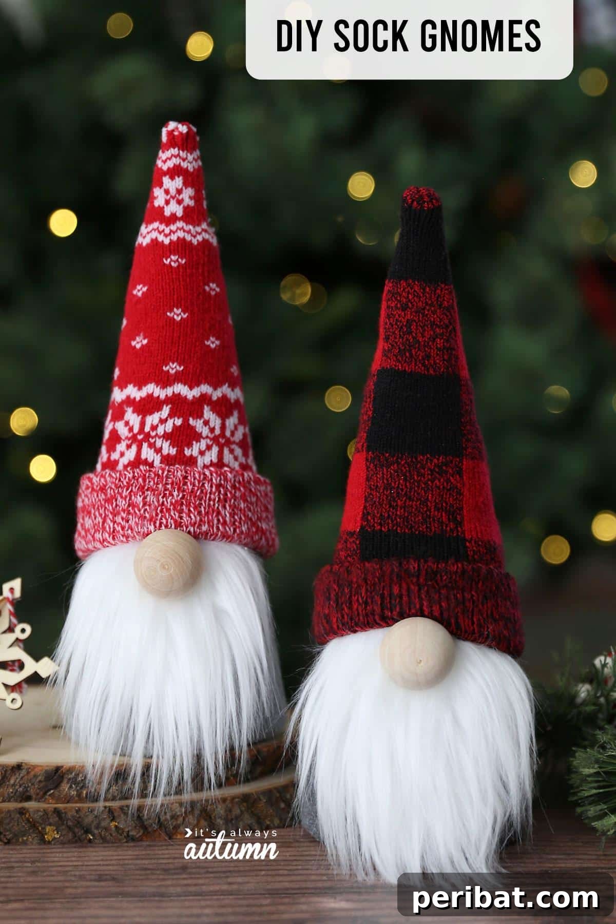 46 Cozy DIY Winter Gnome Crafts 19 DIY Sock Gnomes