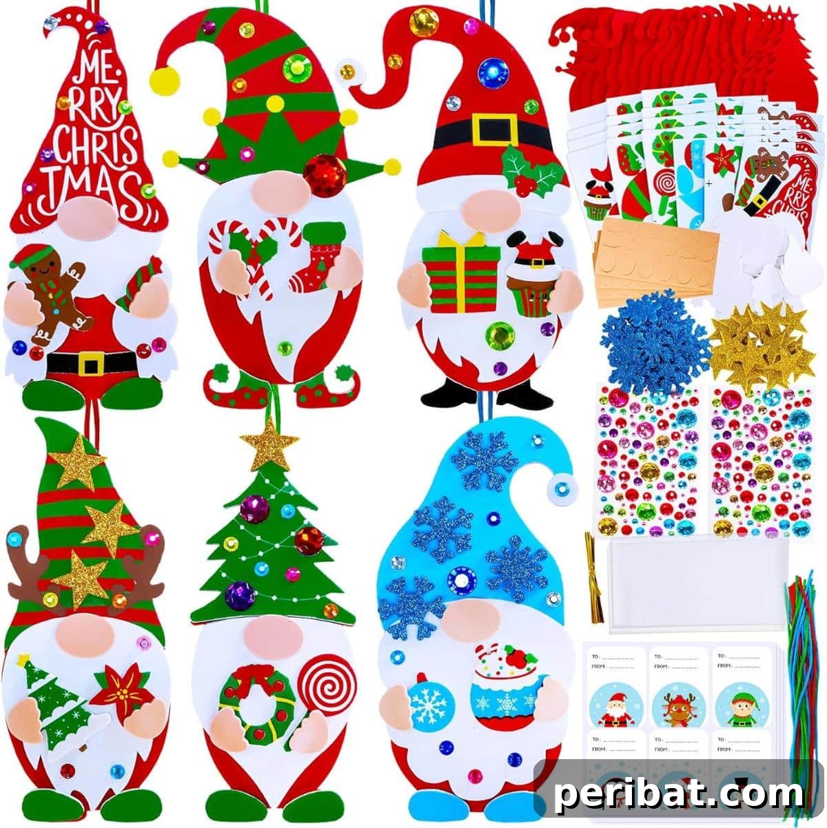 46 Cozy DIY Winter Gnome Crafts 25 Winlyn 24 Sets Christmas Craft Kits Winter Crafts DIY Christmas Gnome Ornaments Decorations Art Sets