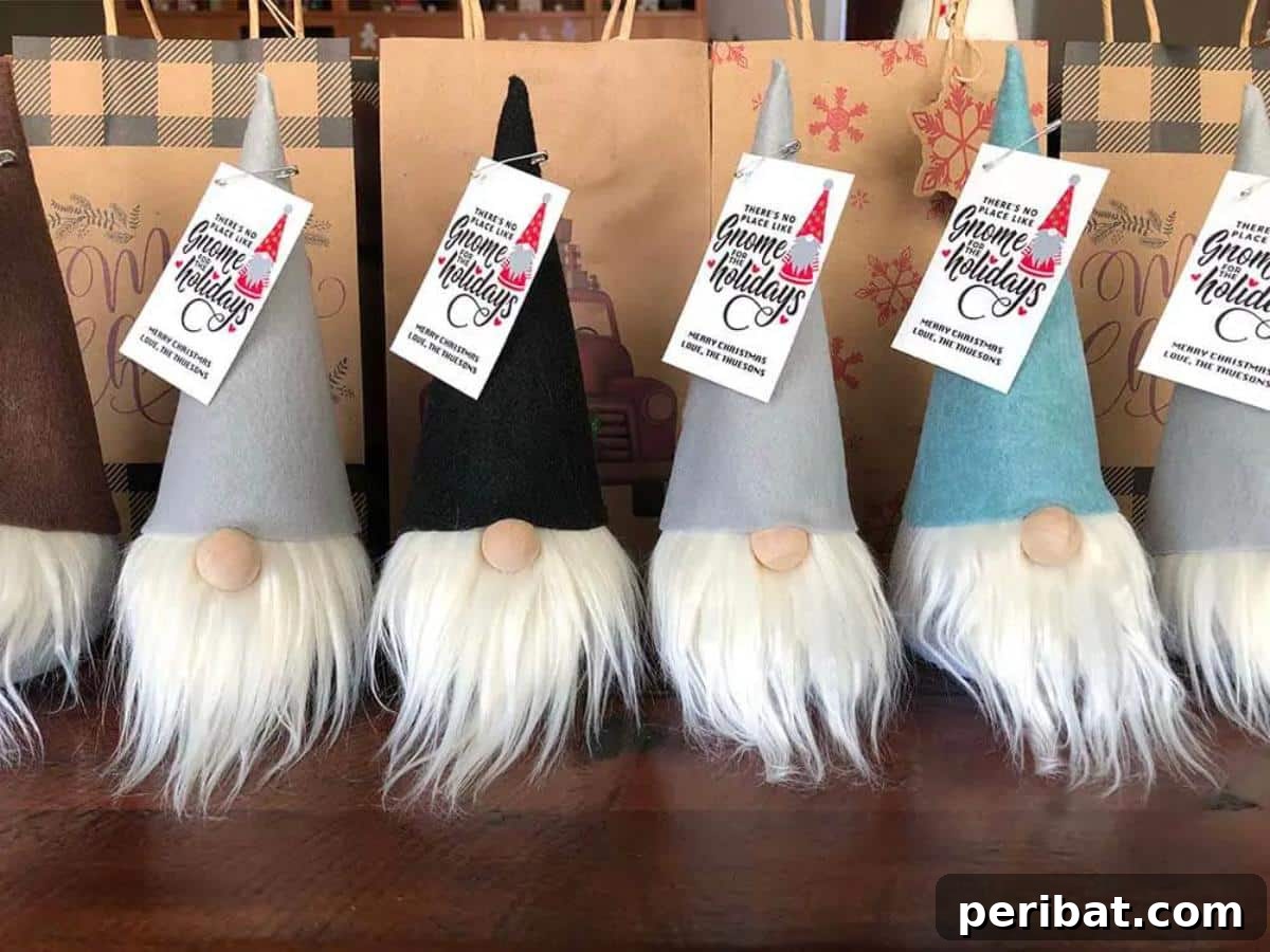 46 Cozy DIY Winter Gnome Crafts 41 DIY No Sew Gnomes