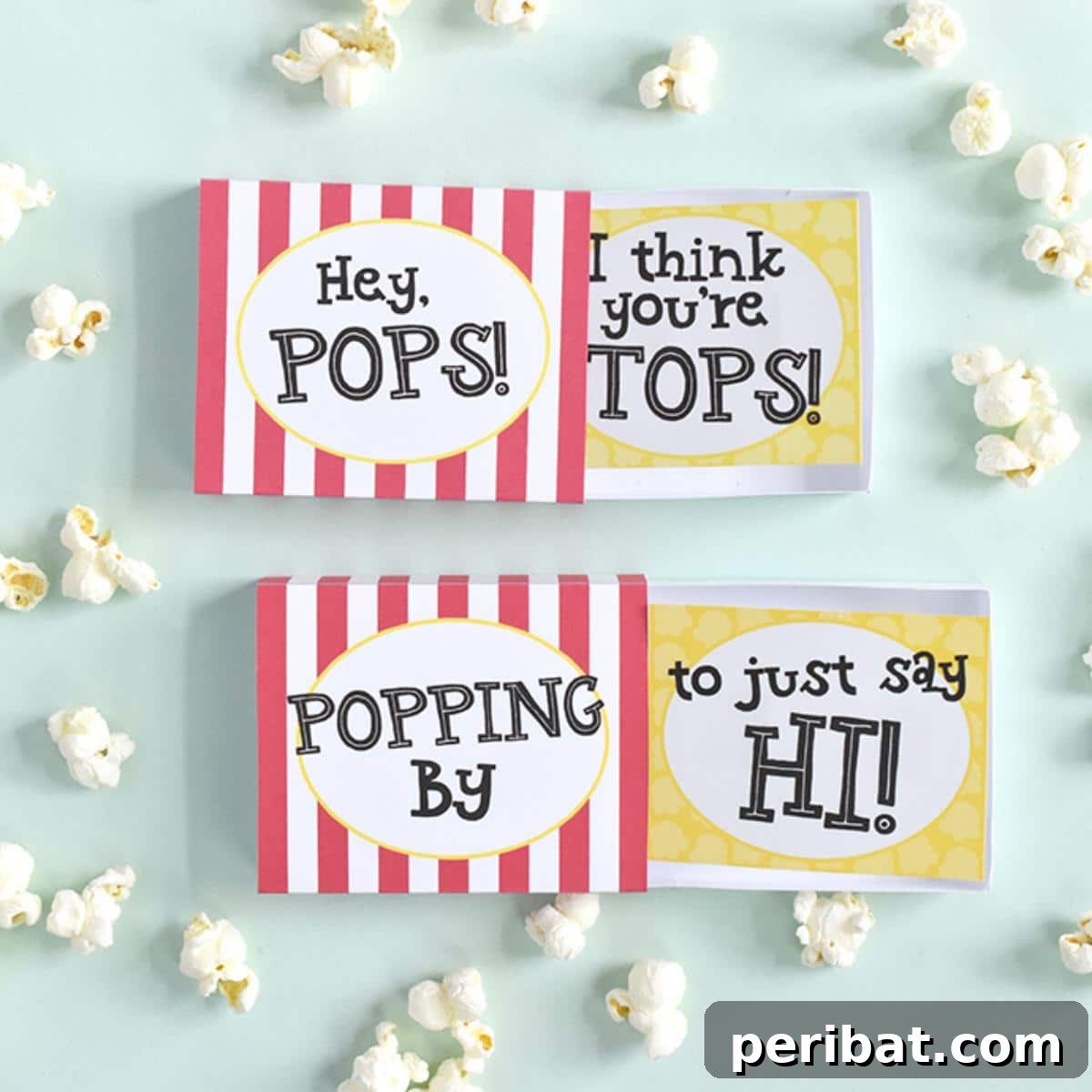 DIY Printable Matchbox Pop-up Cards