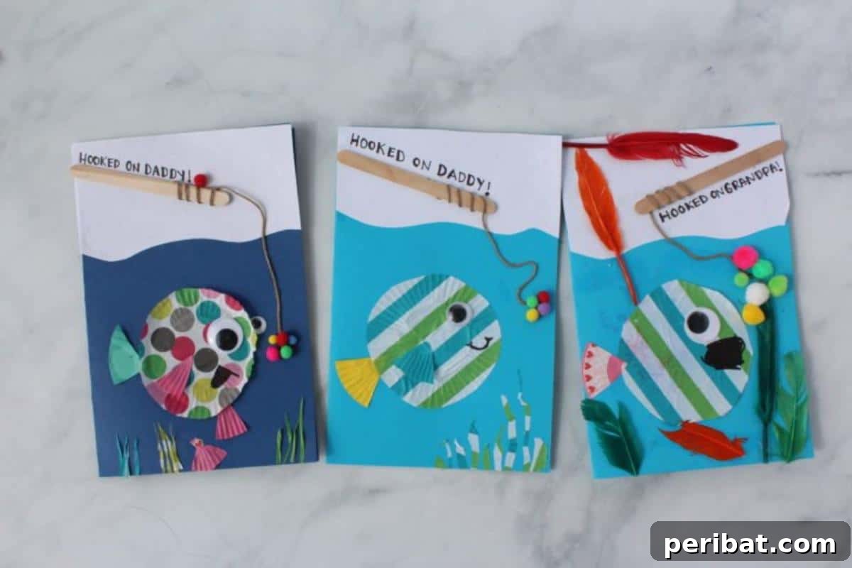 Cute DIY Father’s Day Card – Fish Cupcake Liner Craft