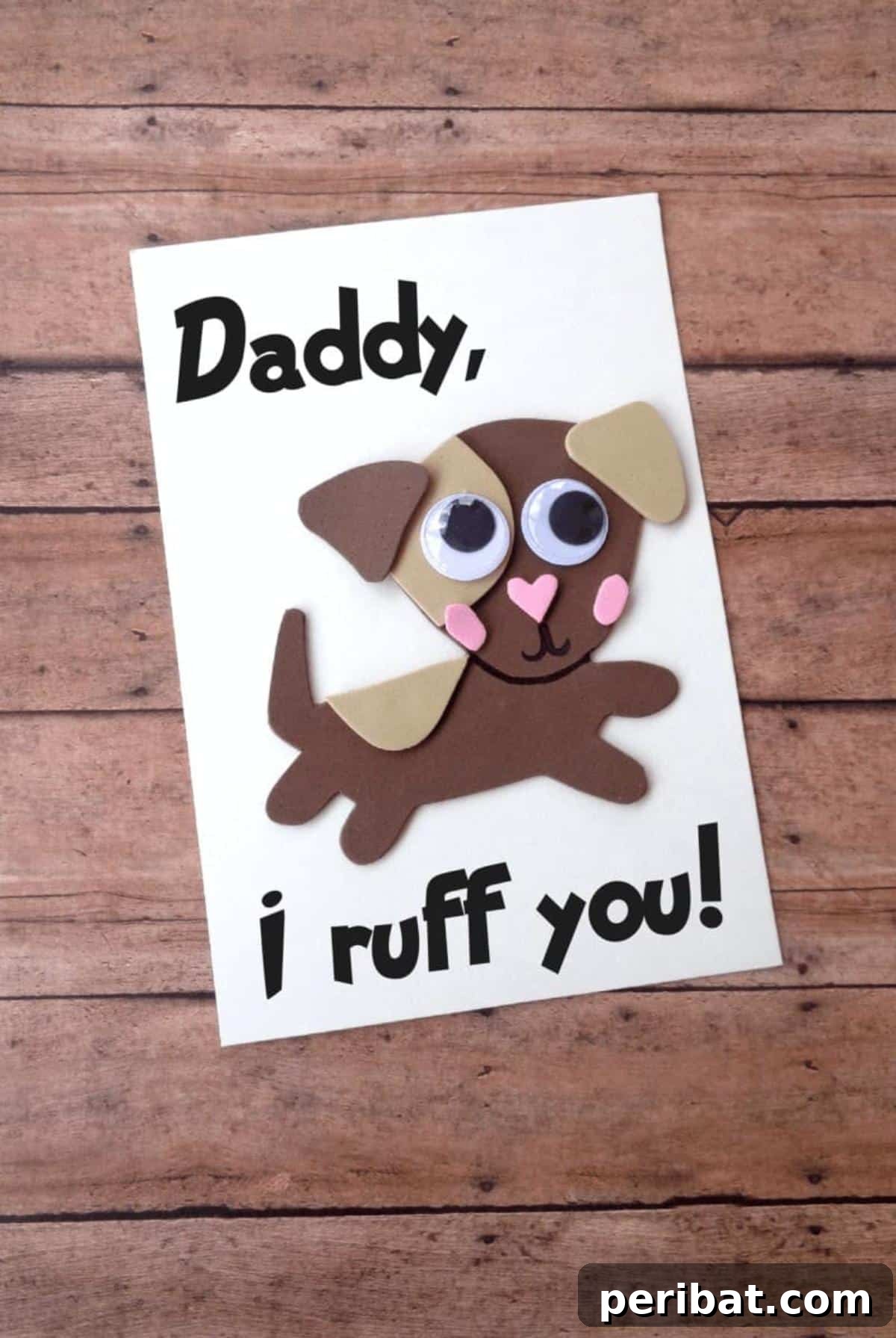 DIY Dog Themed Father's Day Card for Dads