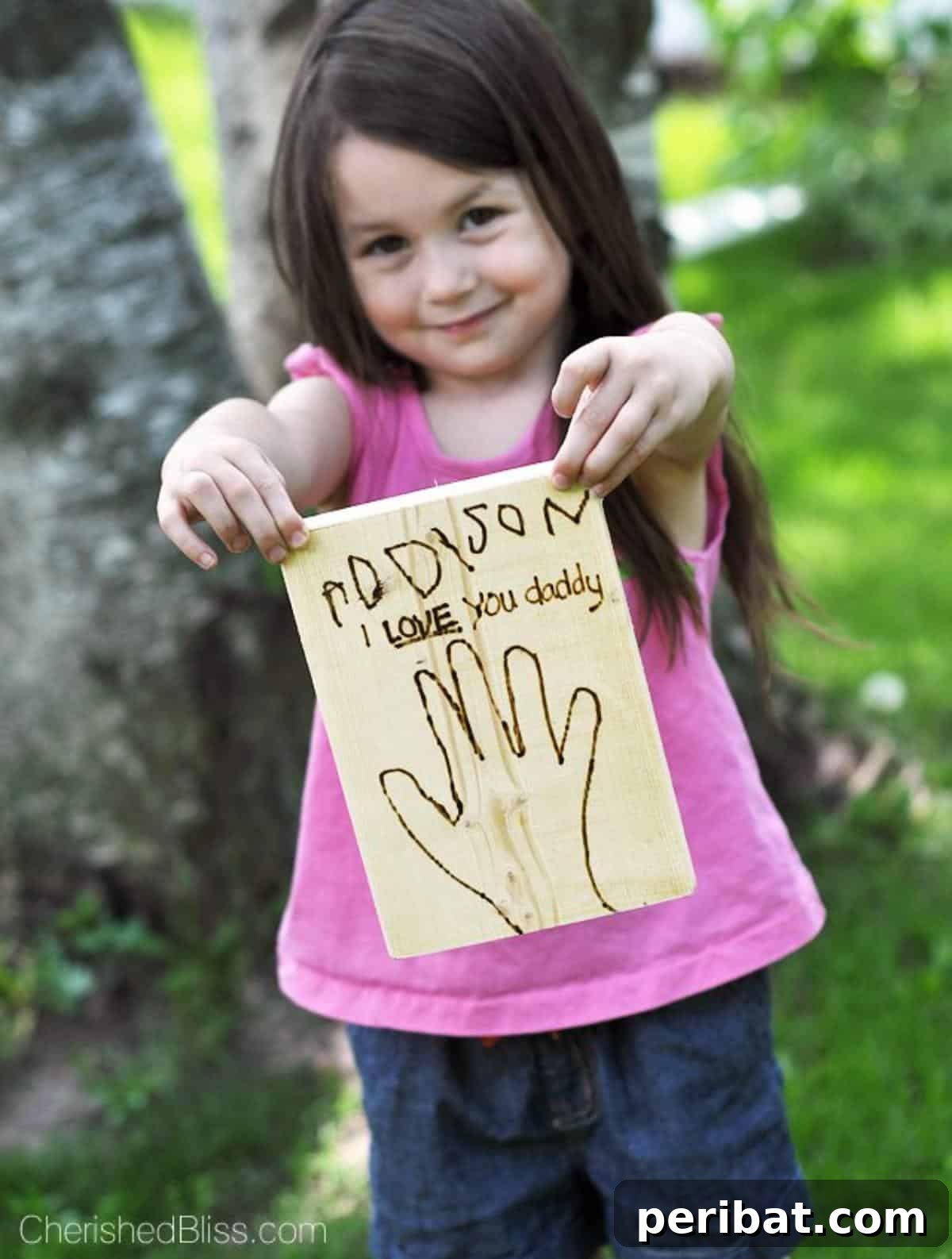 DIY Wood Burned Father’s Day Card