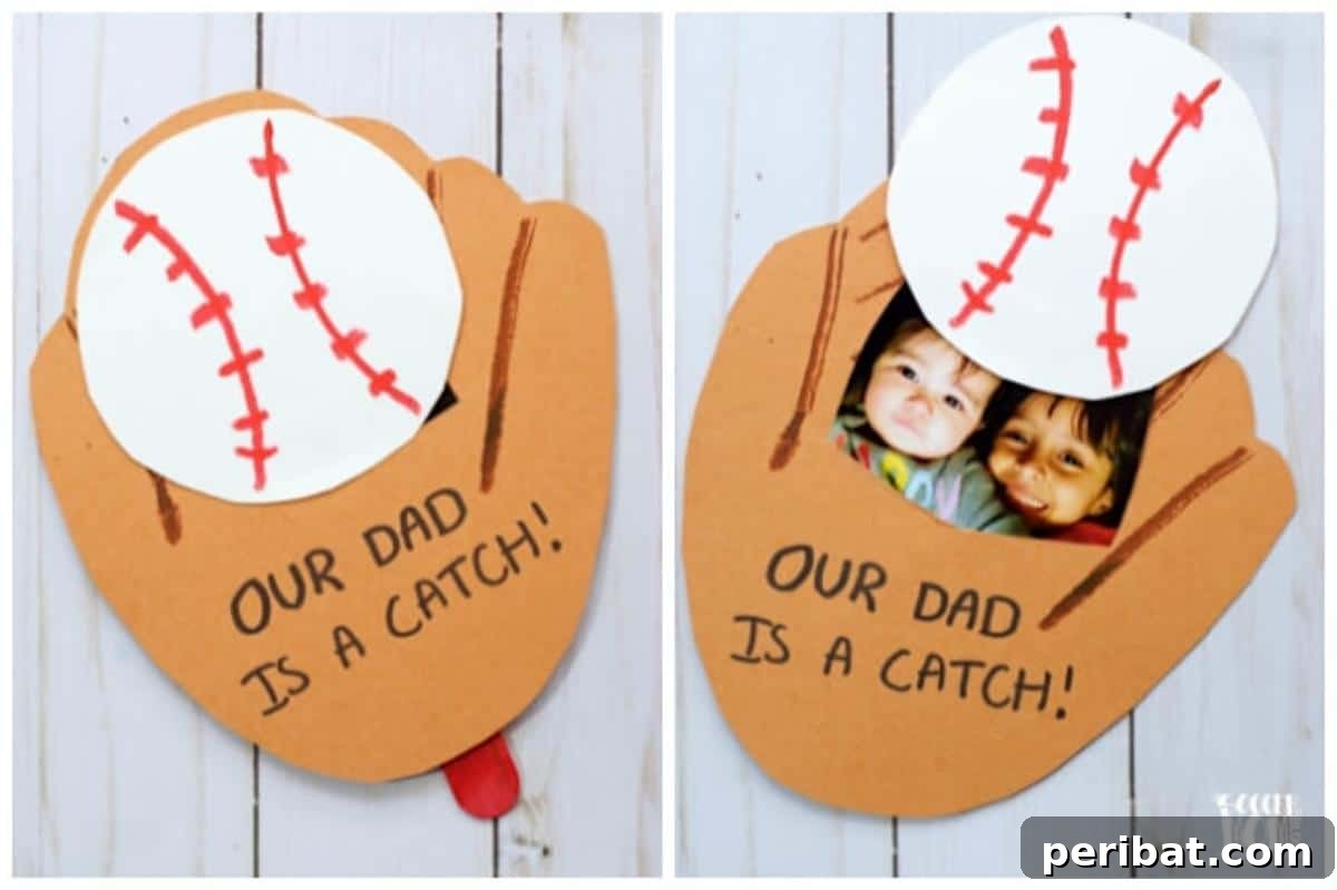 DIY Baseball Father’s Day Card