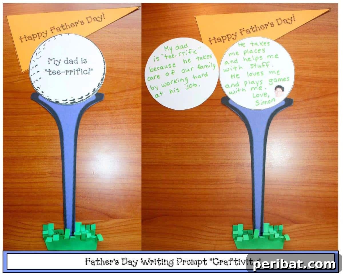DIY Father’s Day Golf Tee Card
