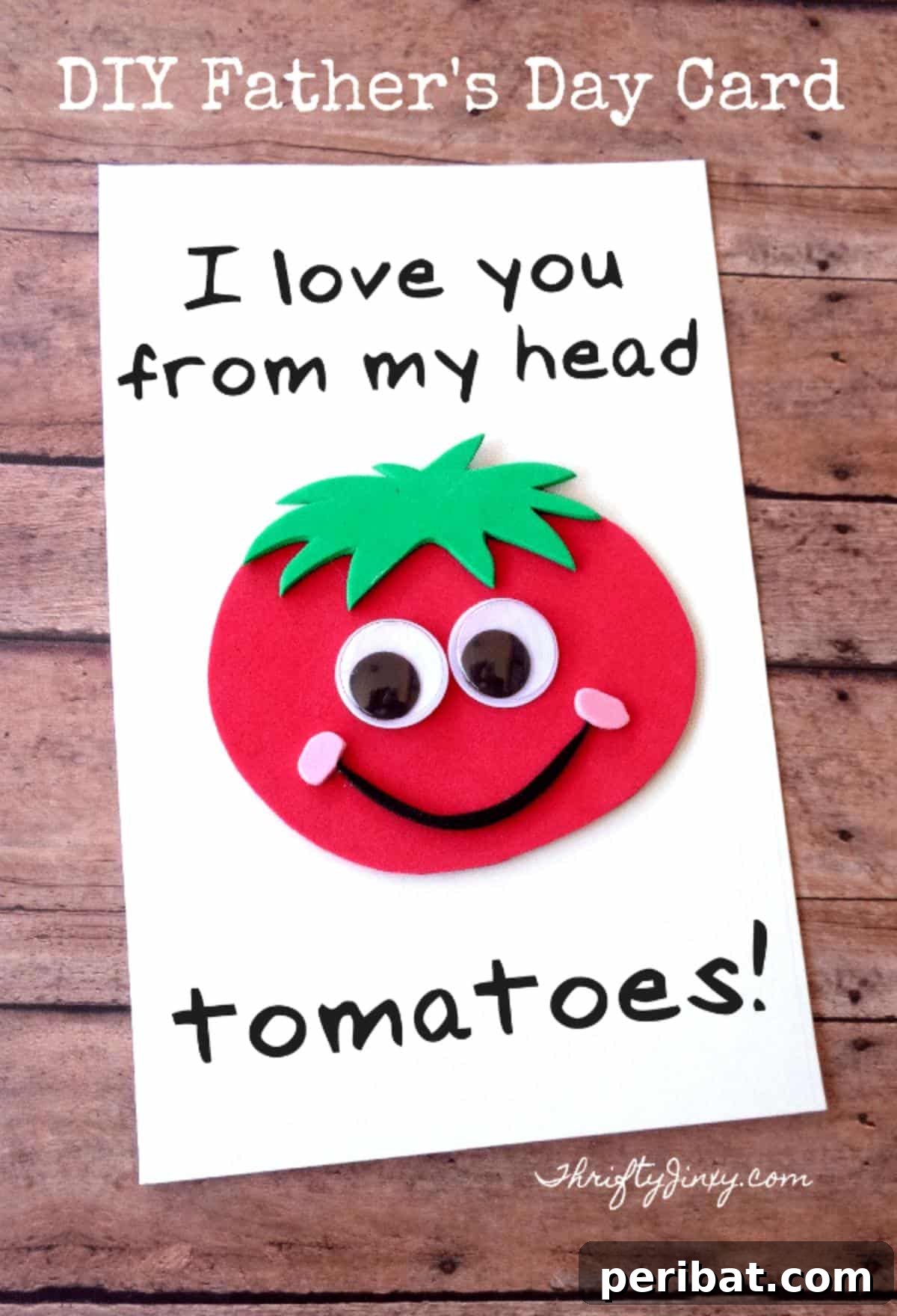 Father’s Day Card Craft for Kids - Father’s Day Tomato Card