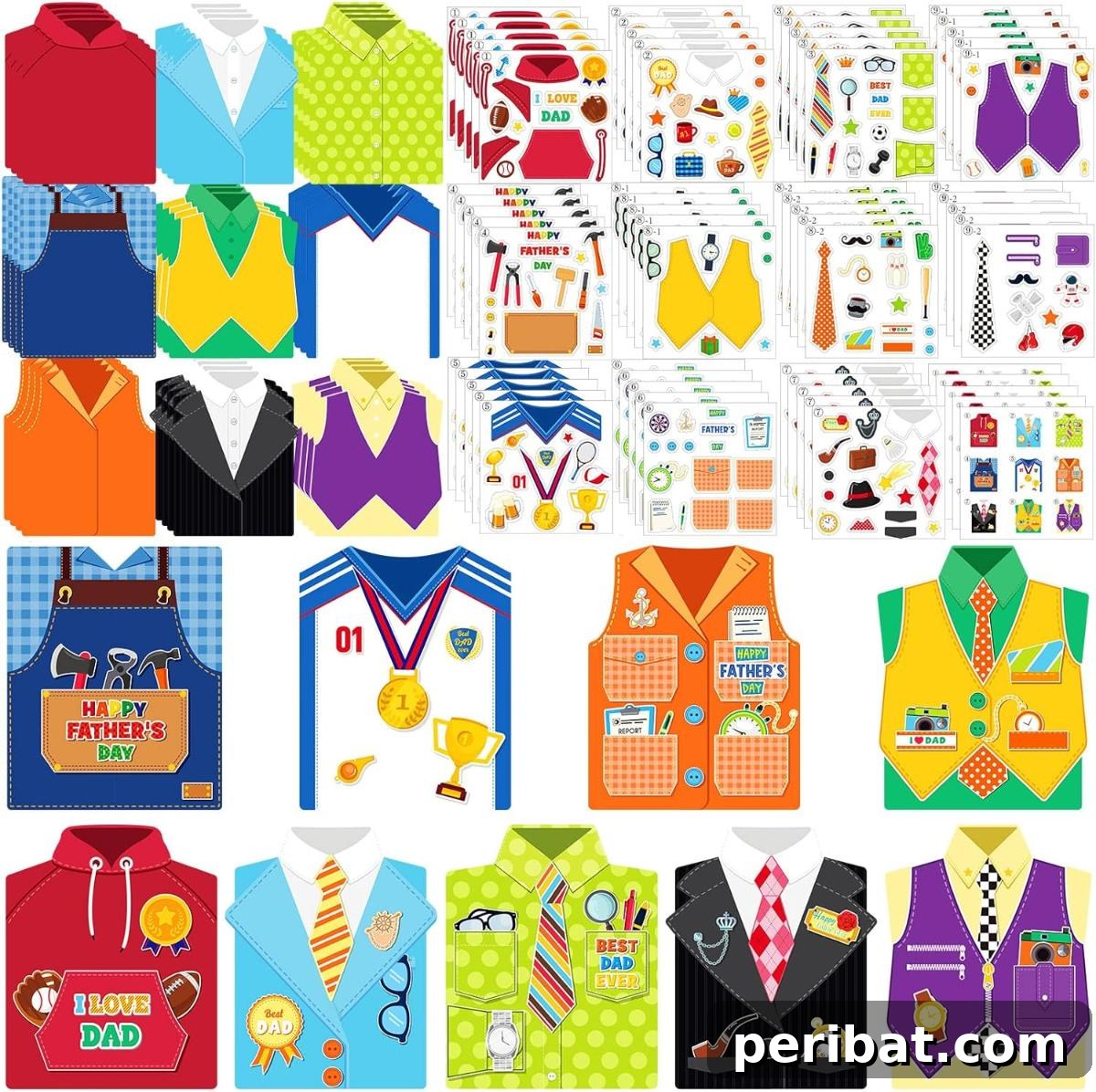 Father’s Day Card Making Kits Kids Father’s Day DIY Crafts Cards DIY Father’s Day