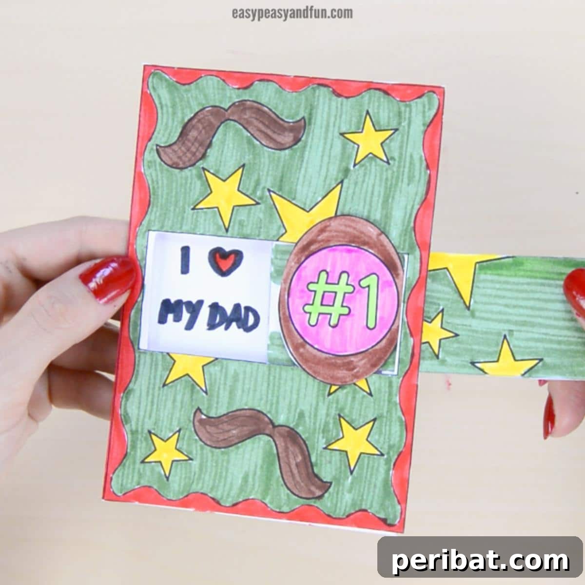 DIY Hidden Message Father’s Day Card