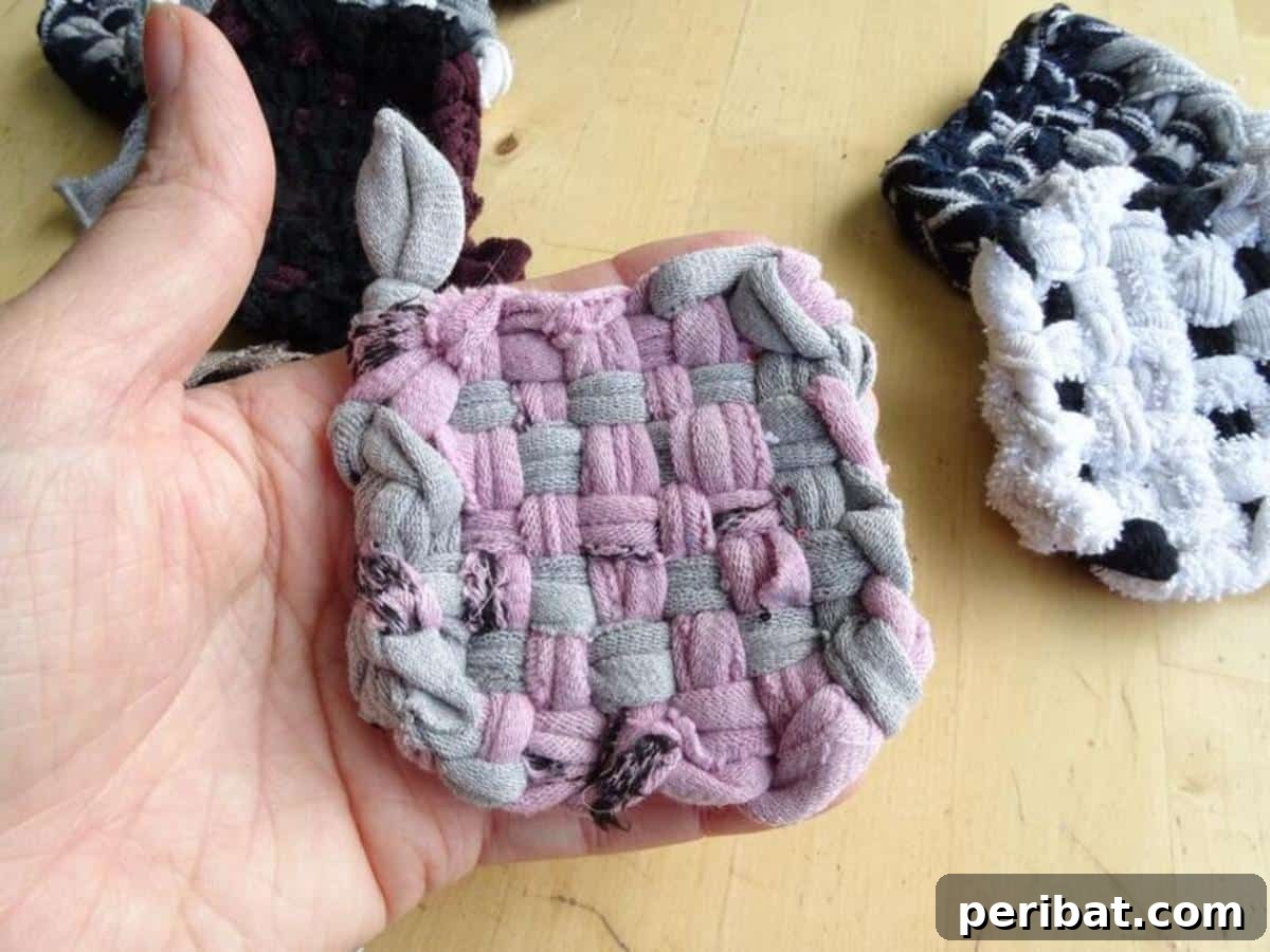 Upcycled Cotton Tawashi Sponge