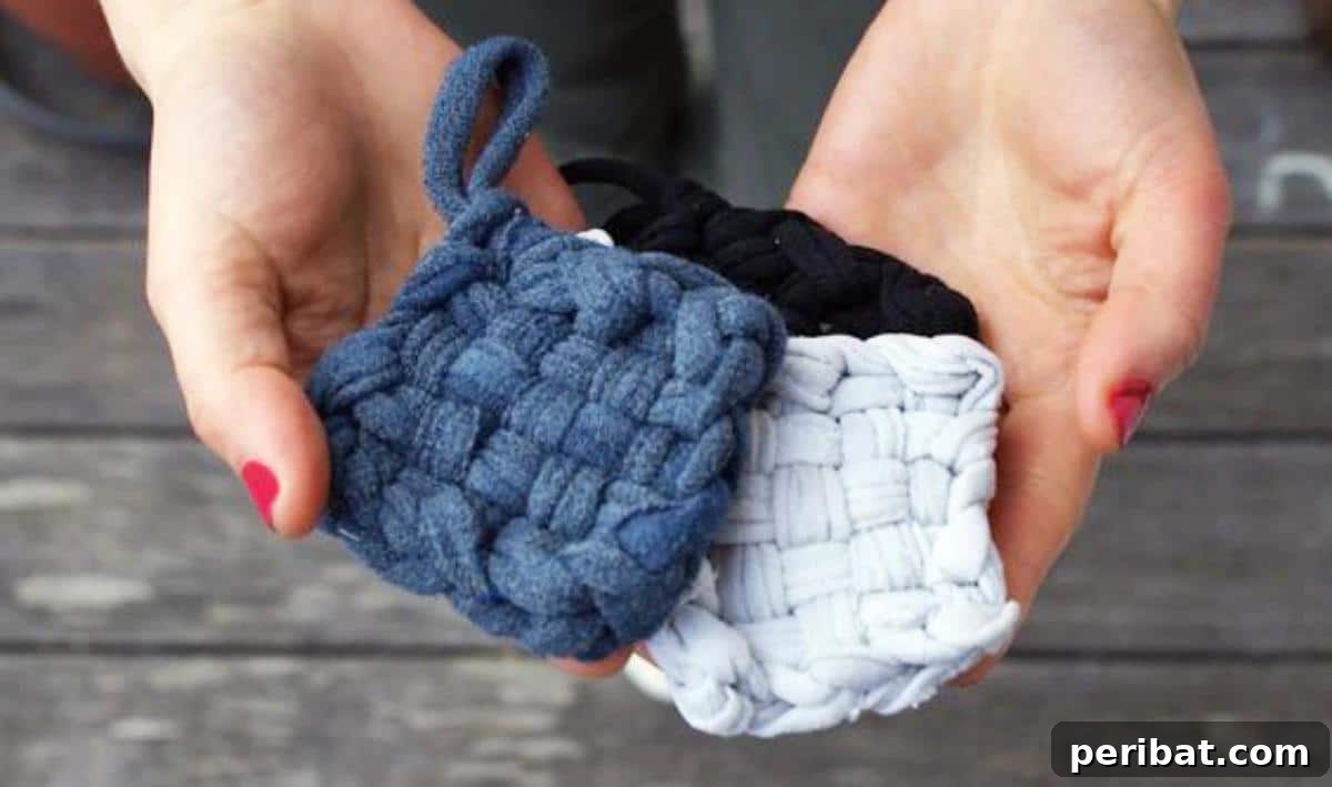DIY Tawashi Sponges From Children's Clothes