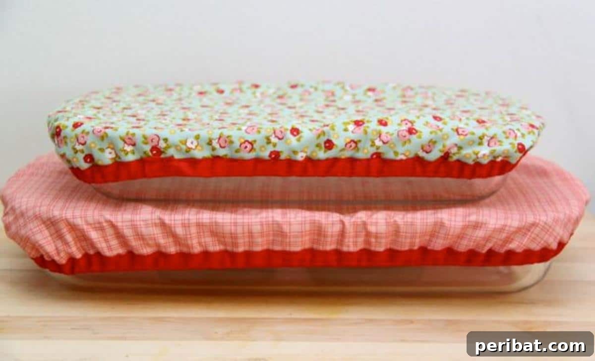 DIY Reusable and Washable Baking Dish Covers