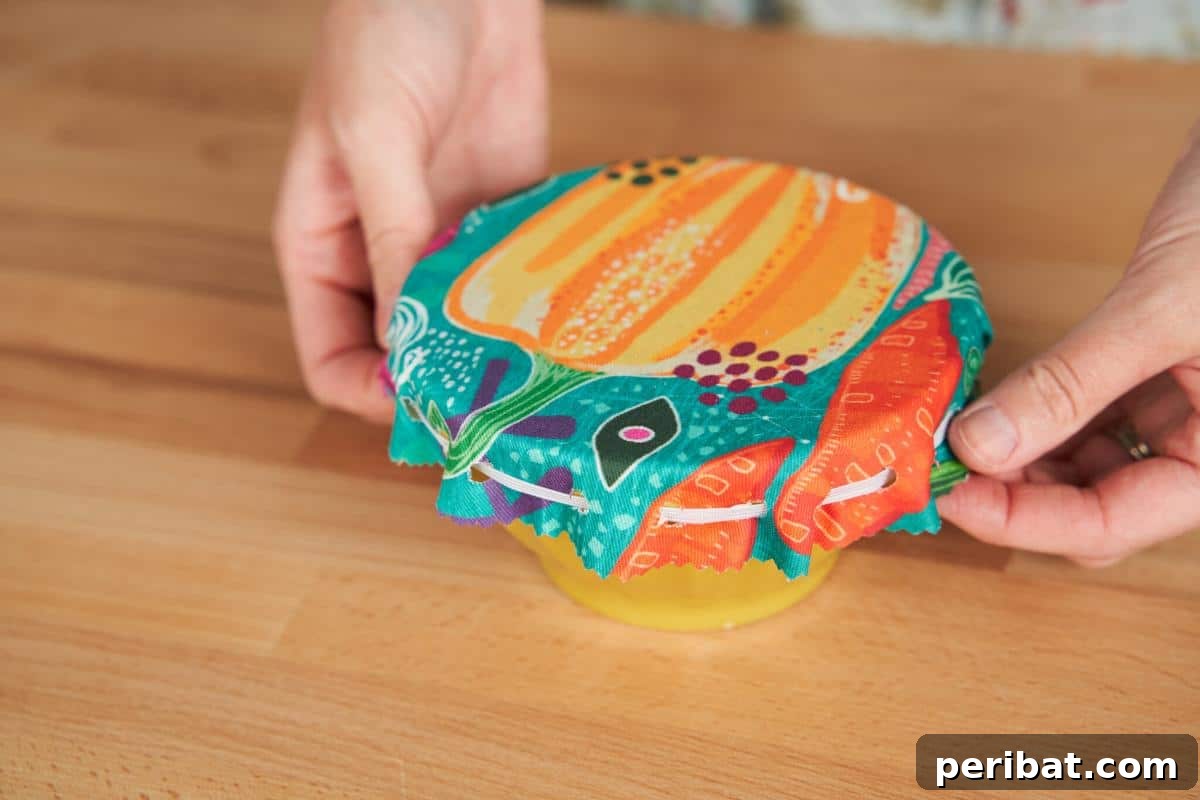 DIY No-Sew Bowl Cover