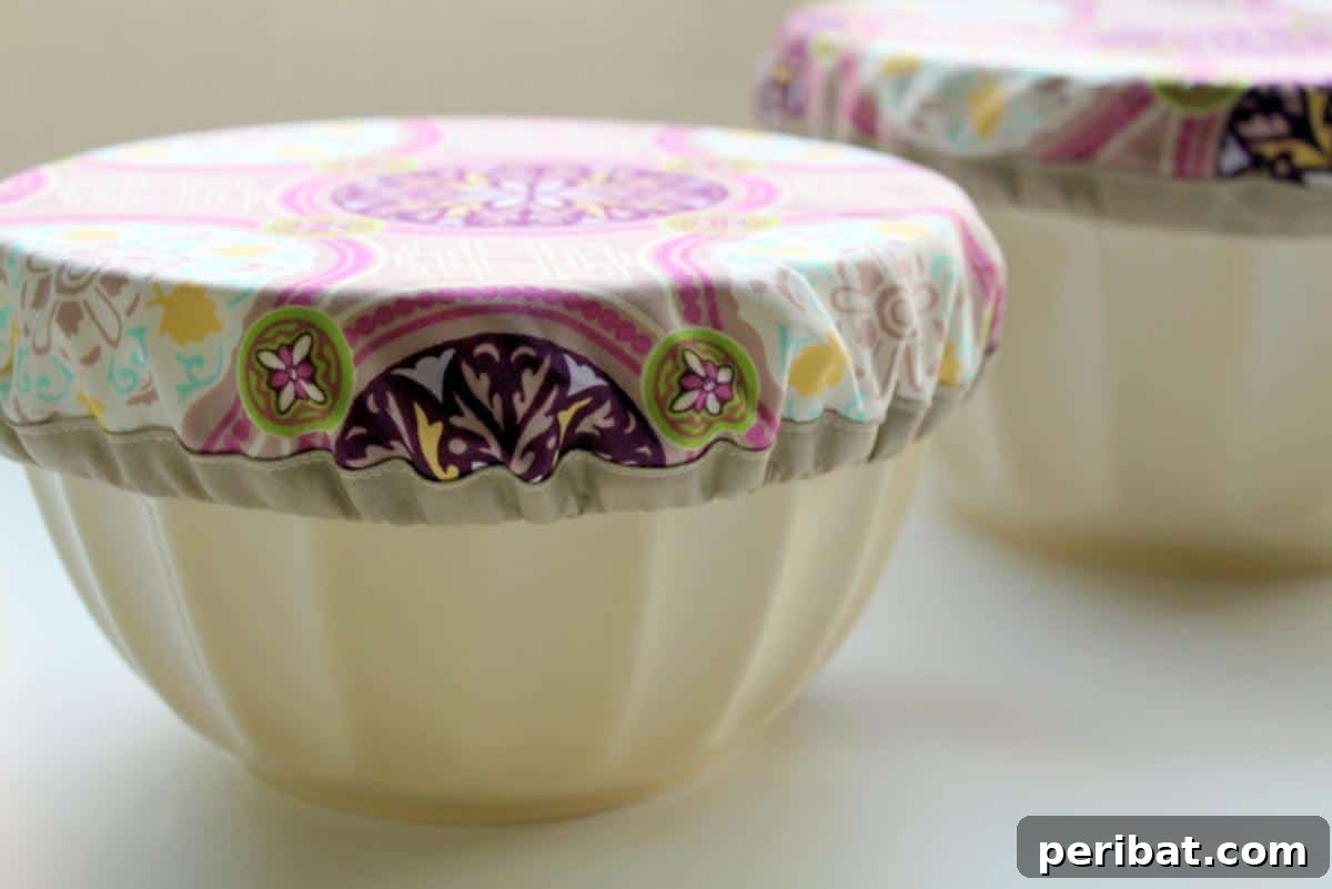 DIY Purple Potluck Bowl Covers