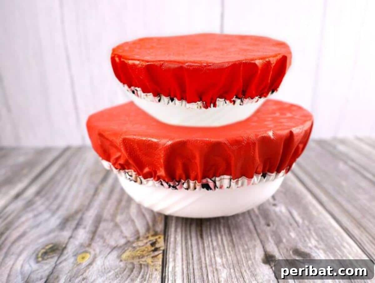 DIY Reusable Bowl Covers With Elastic