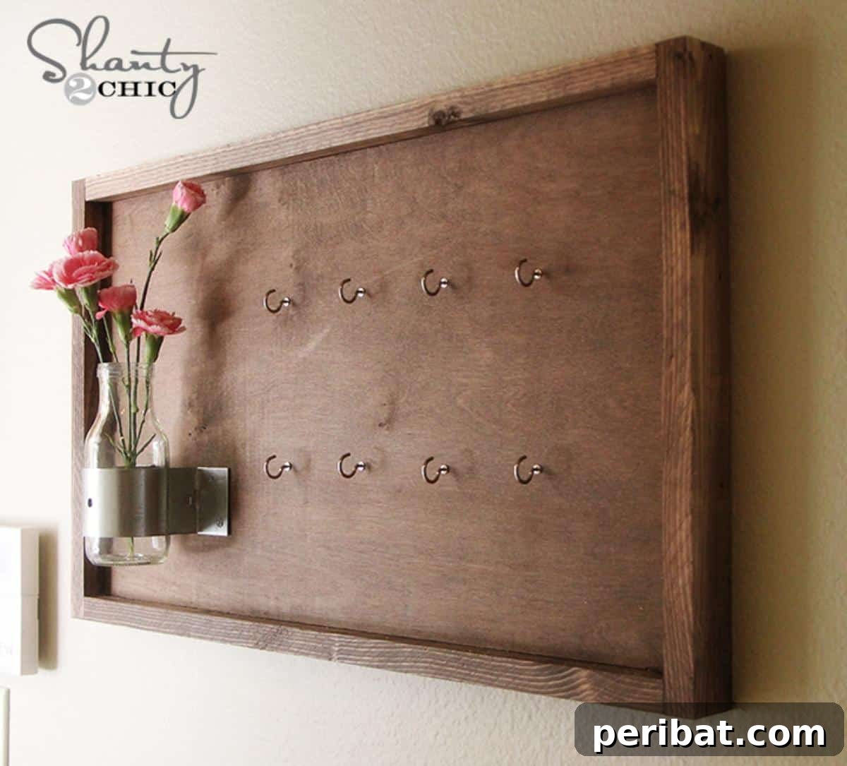 47 Clever DIY Key Holder and Organizer Projects 14 DIY Key Hook Mason Jar
