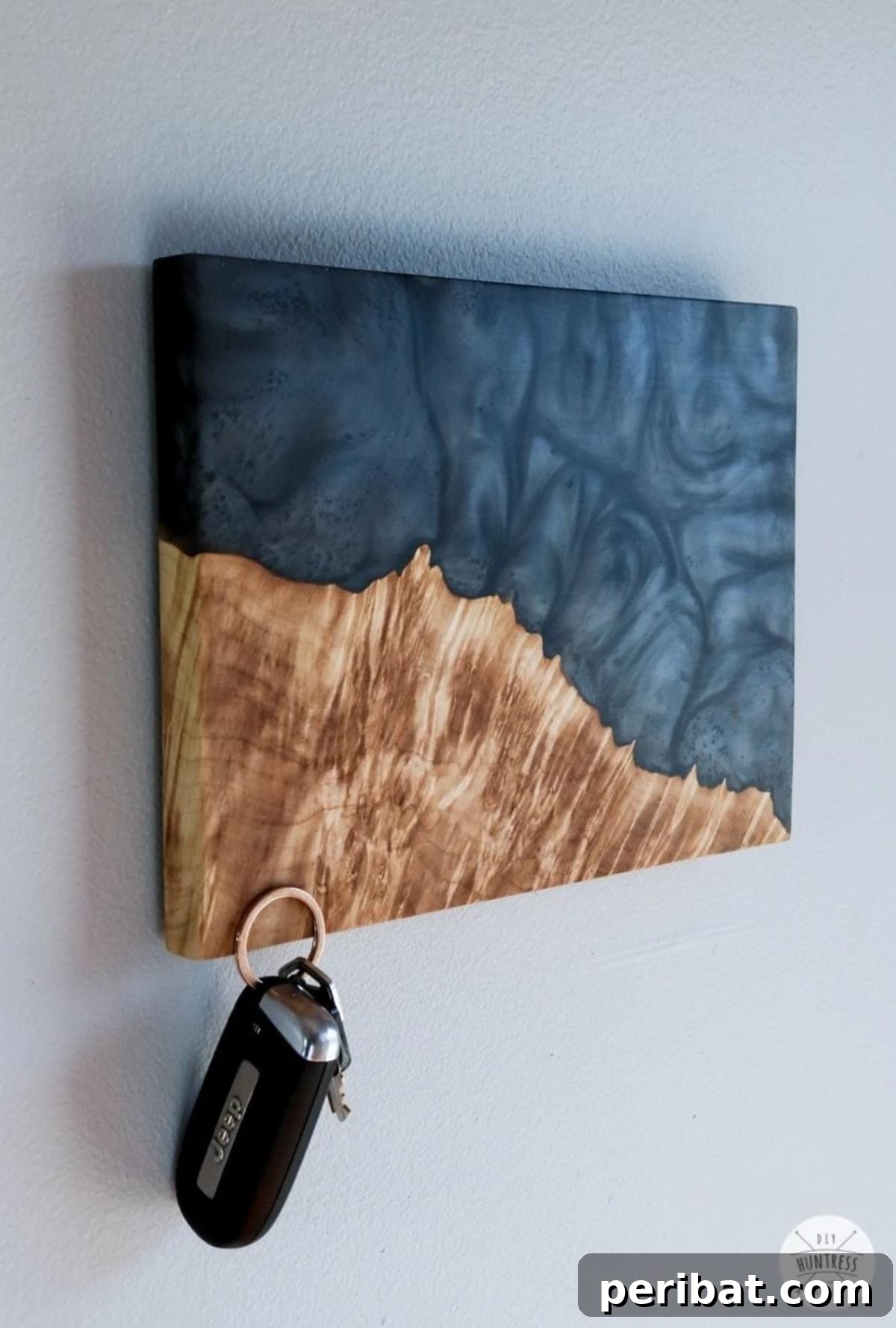 47 Clever DIY Key Holder and Organizer Projects 16 Word Art and Epoxy Resin DIY Key Holder