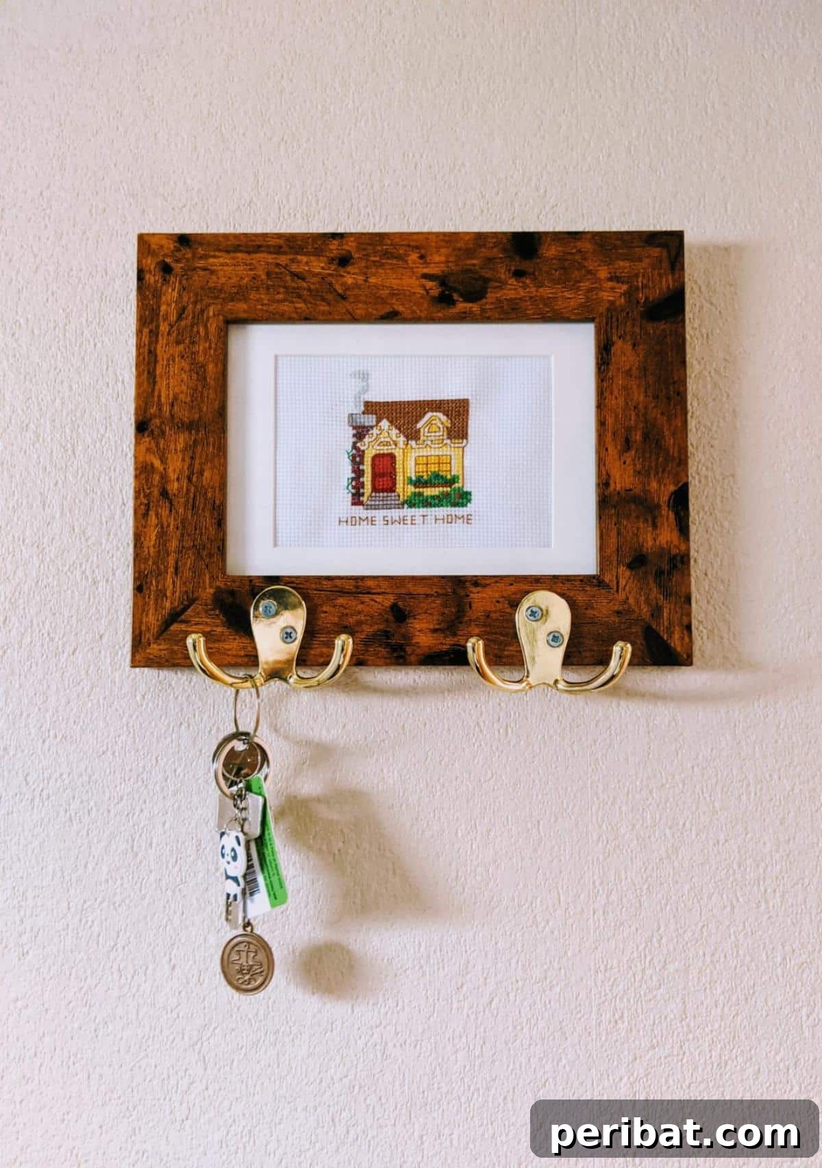 47 Clever DIY Key Holder and Organizer Projects 24 DIY Key Holder Frame