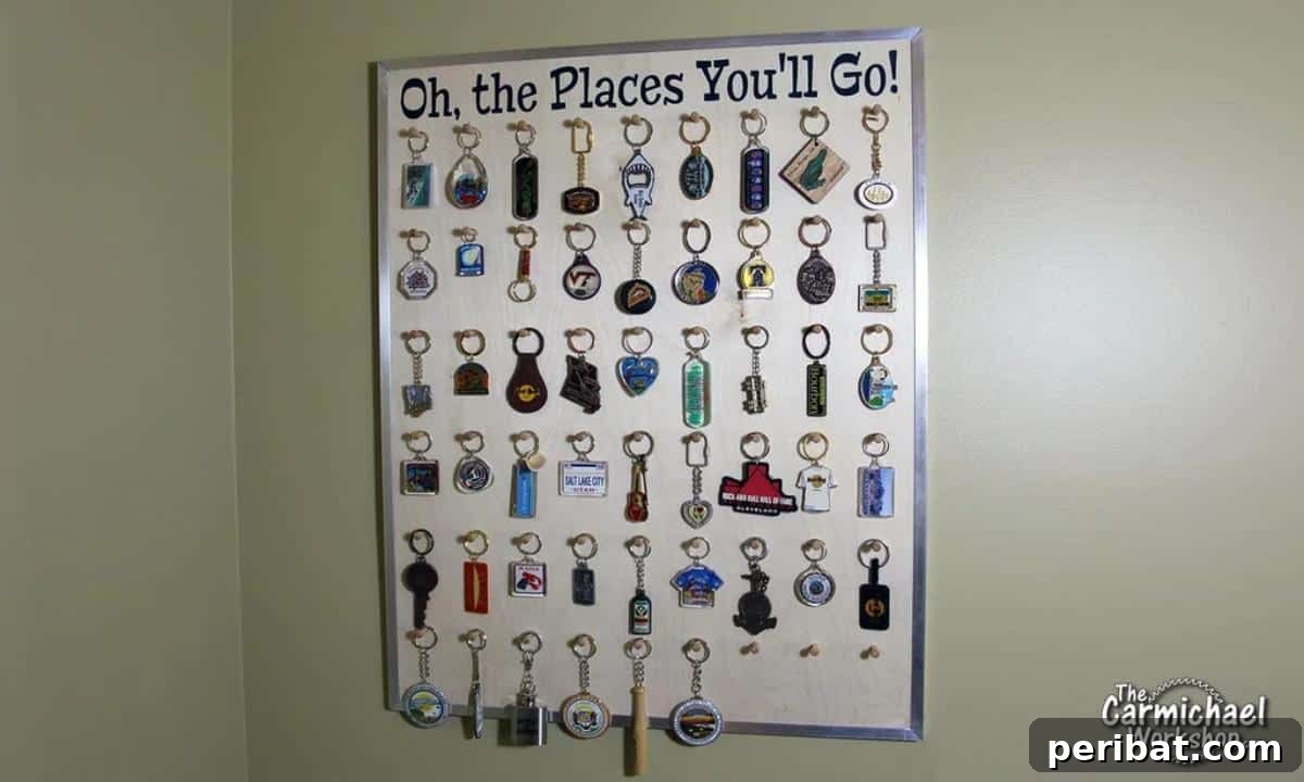 47 Clever DIY Key Holder and Organizer Projects 4 DIY key holder board.