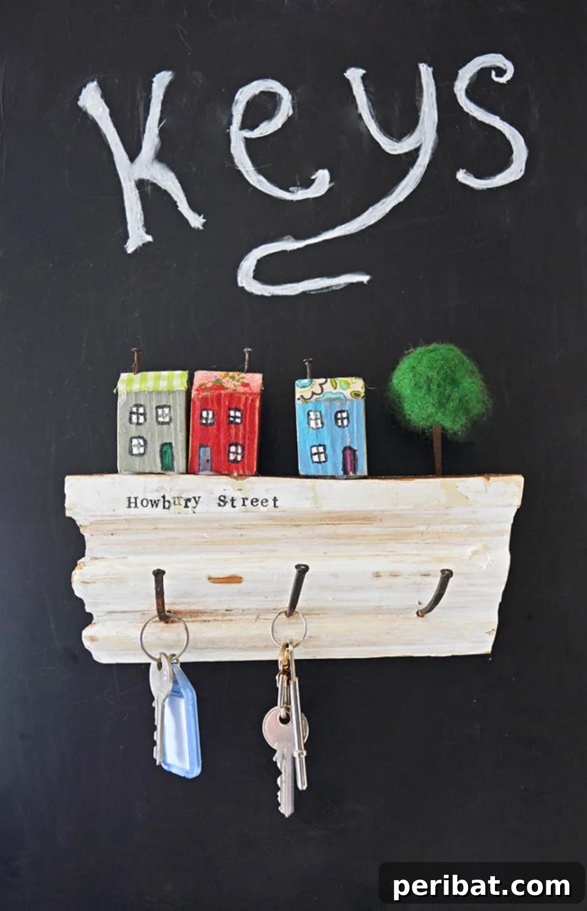 47 Clever DIY Key Holder and Organizer Projects 37 DIY Key Holder from Junk