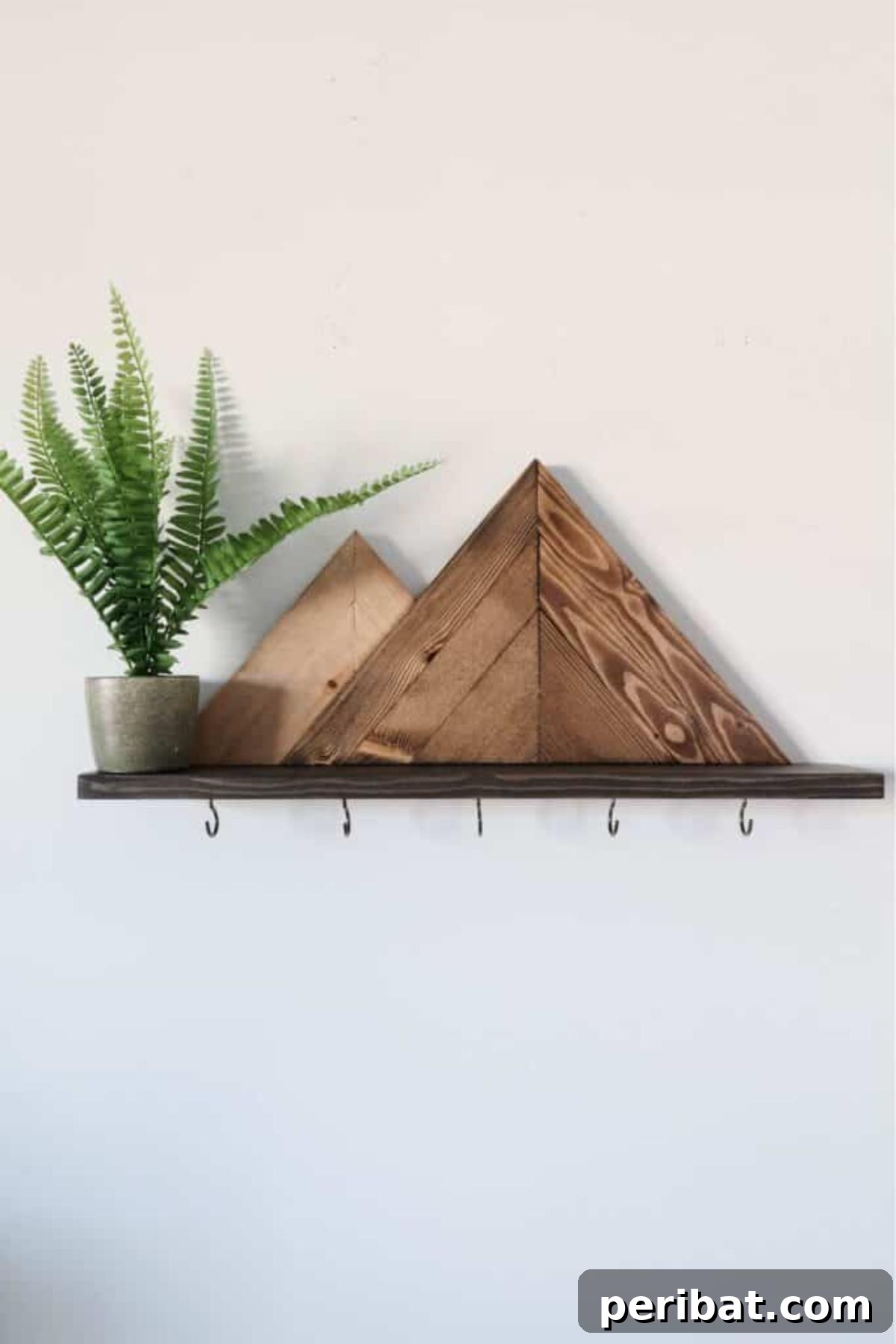 47 Clever DIY Key Holder and Organizer Projects 43 DIY Mountain Shelf Key Holder