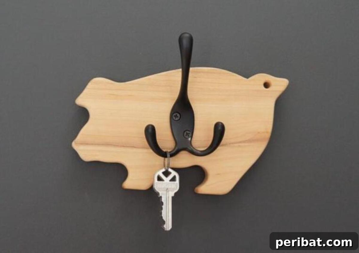 47 Clever DIY Key Holder and Organizer Projects 47 DIY Cutting Board Key Holder