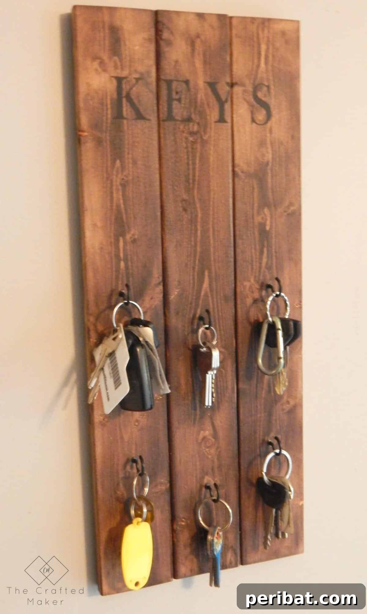 47 Clever DIY Key Holder and Organizer Projects 8 DIY Key Holder Hanging